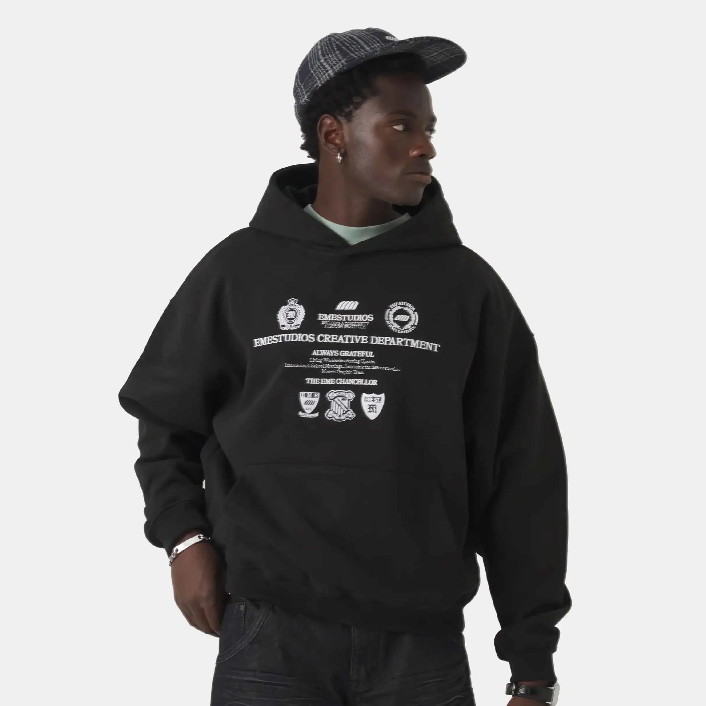 Chancellor Black Oversized Hoodie