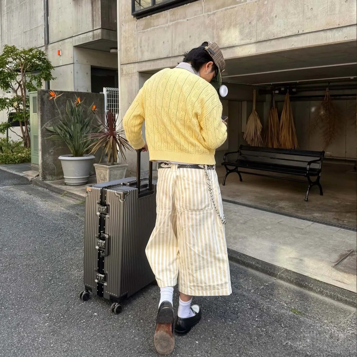 Tibiacore Striped Denim Jorts