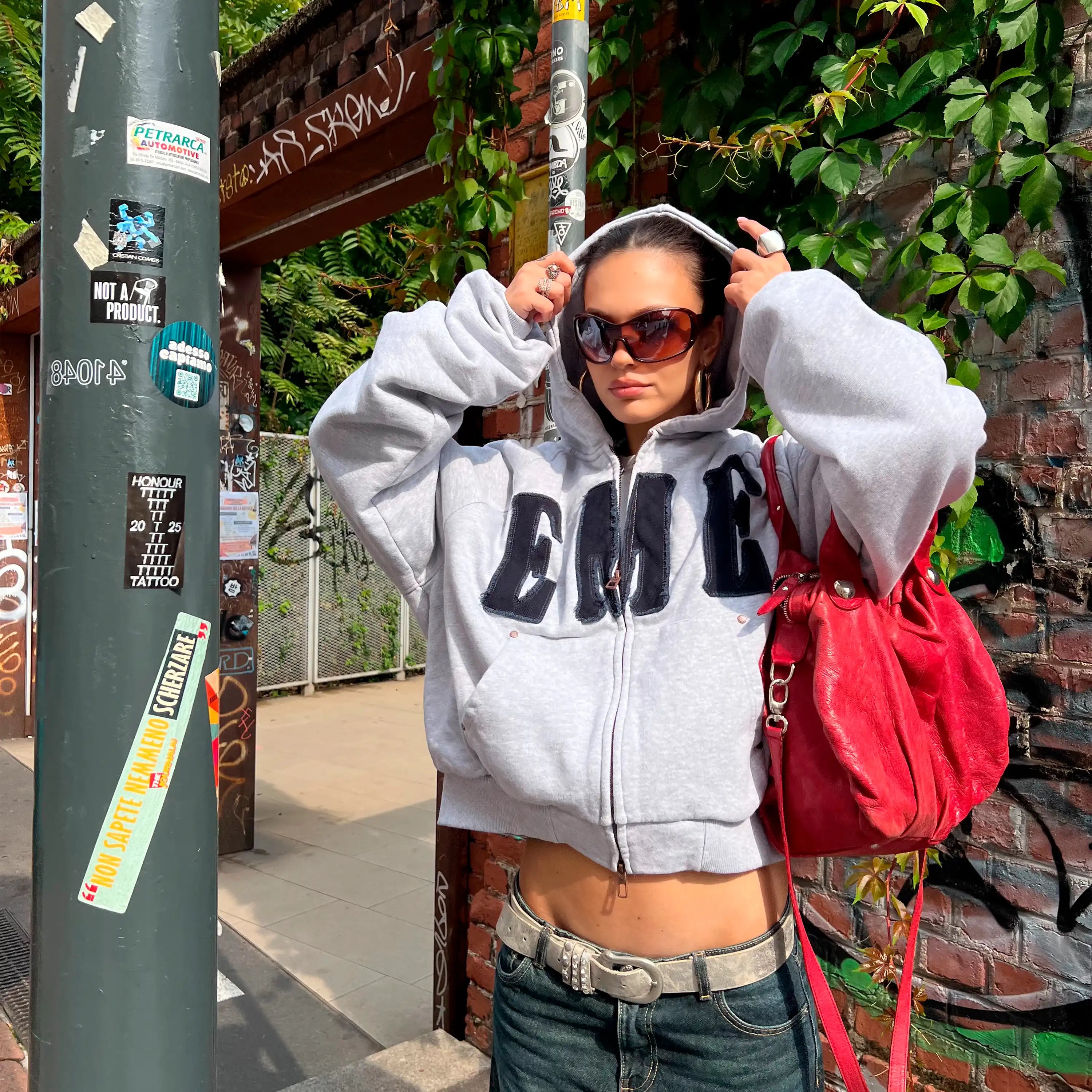 Desire Heather Grey Full Zip