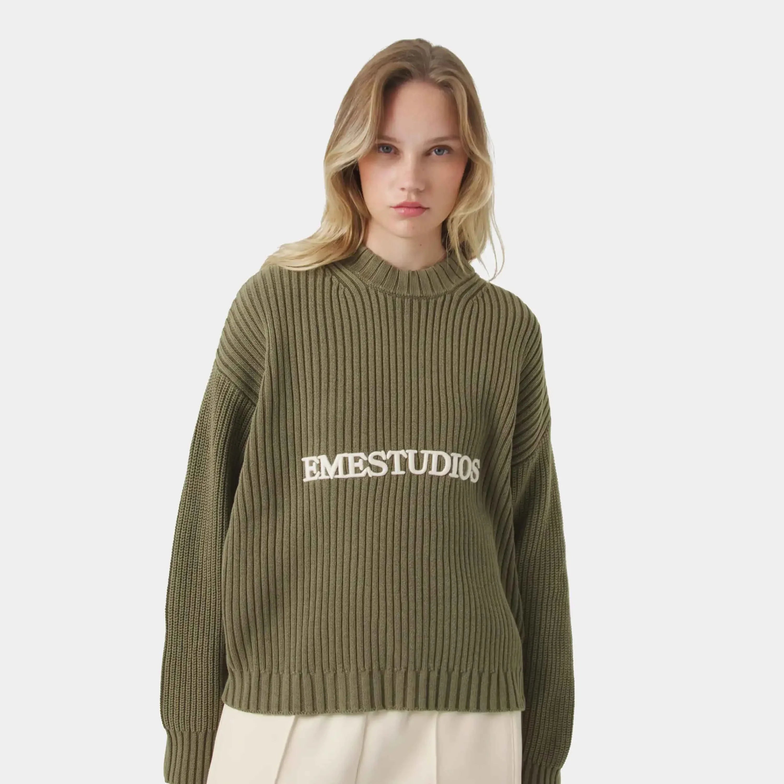 Yoss Olive Knit Sweater