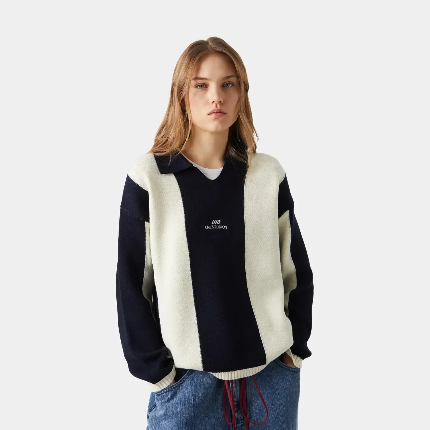 Celery Marine Knit Sweater