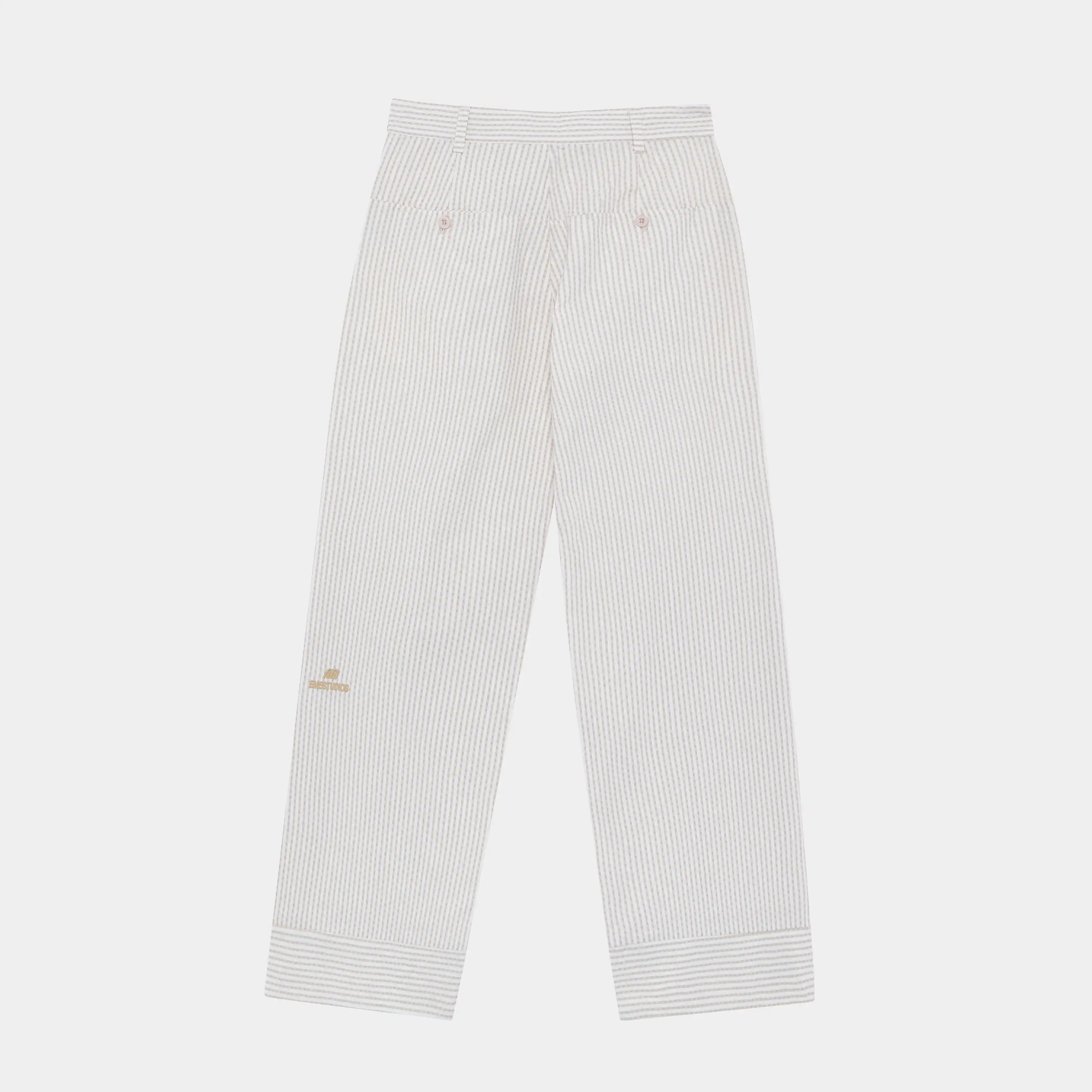 Striped Off Sand Baggy Pants