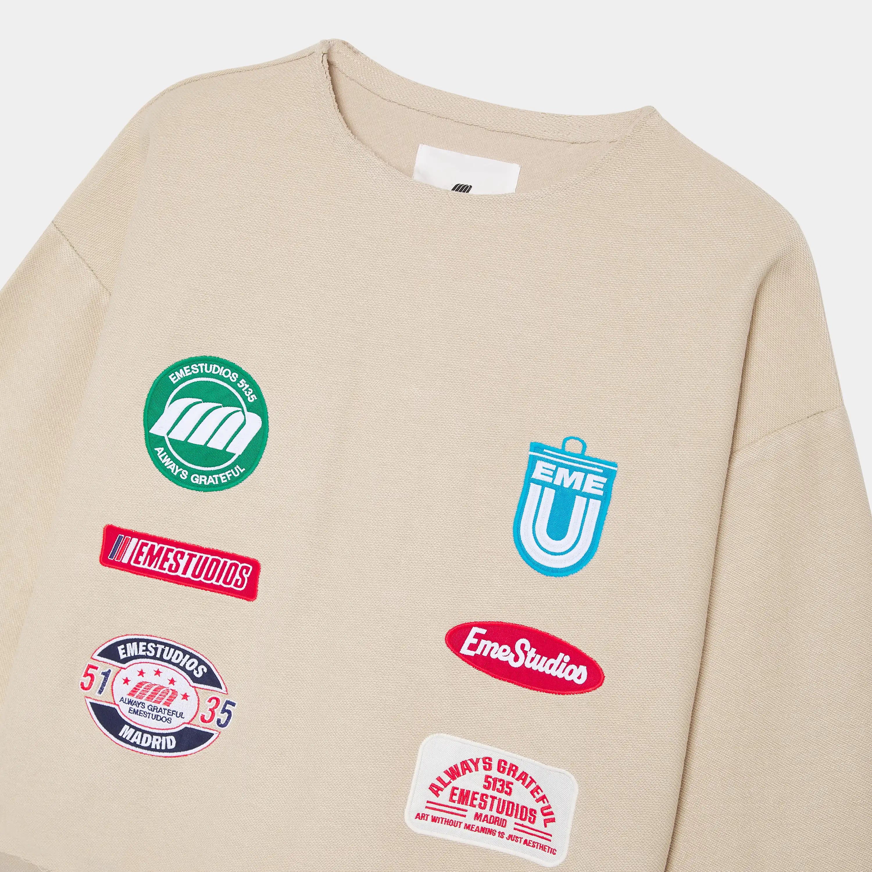 Patches Sand Crewneck