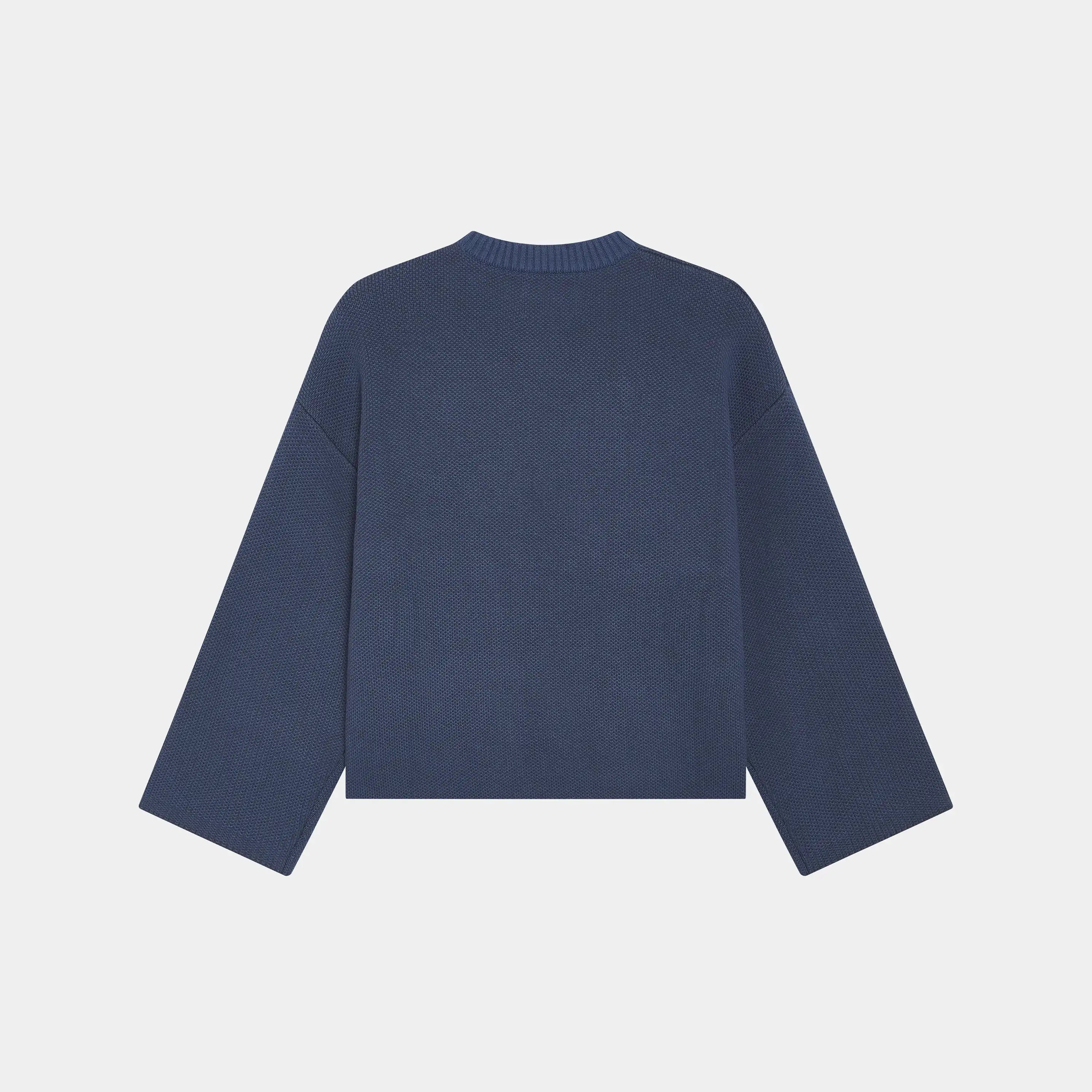 Flux Navy Knit Sweater