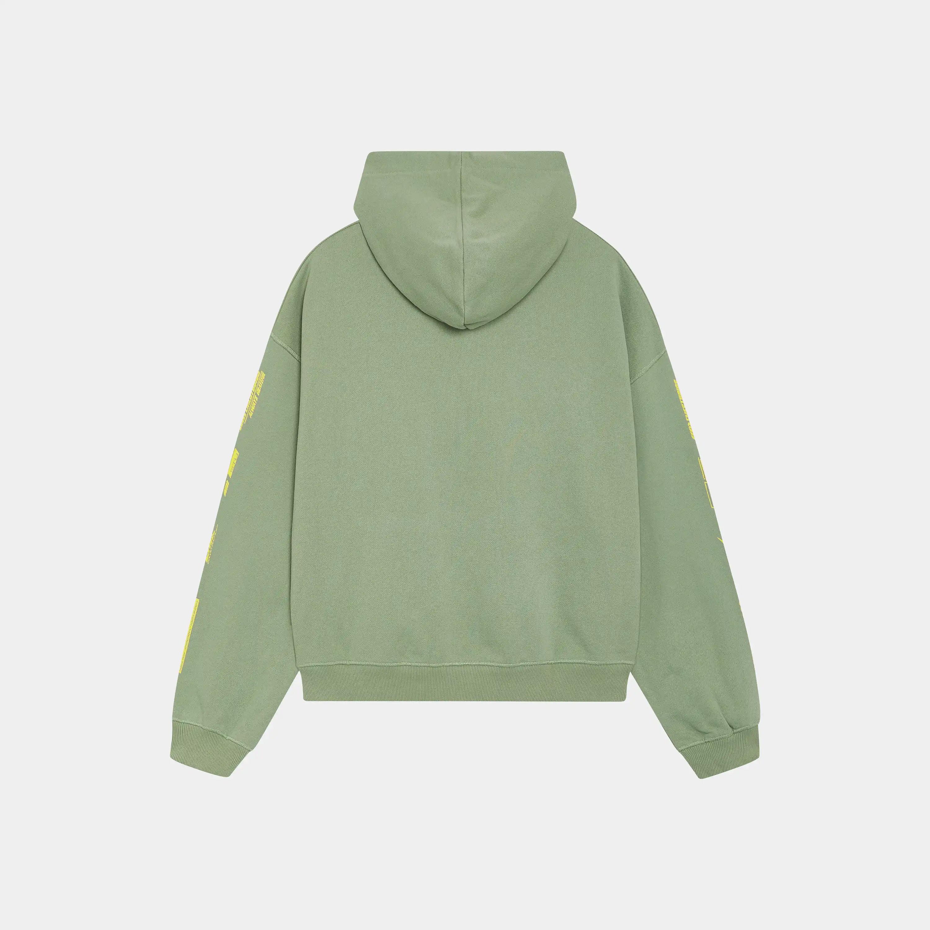 Four Hit Green Oversized Hoodie