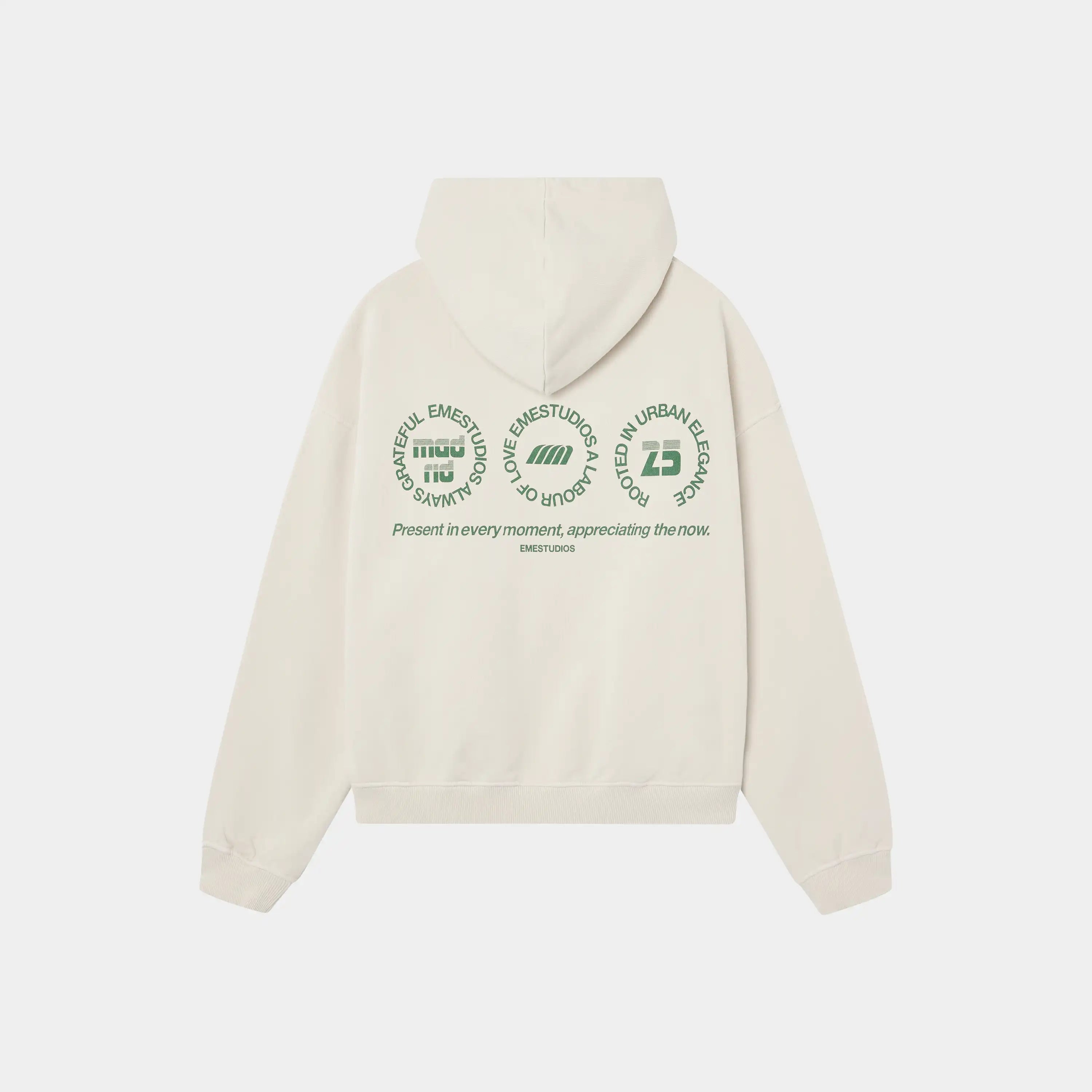 Stamp Off Sand Oversized Hoodie