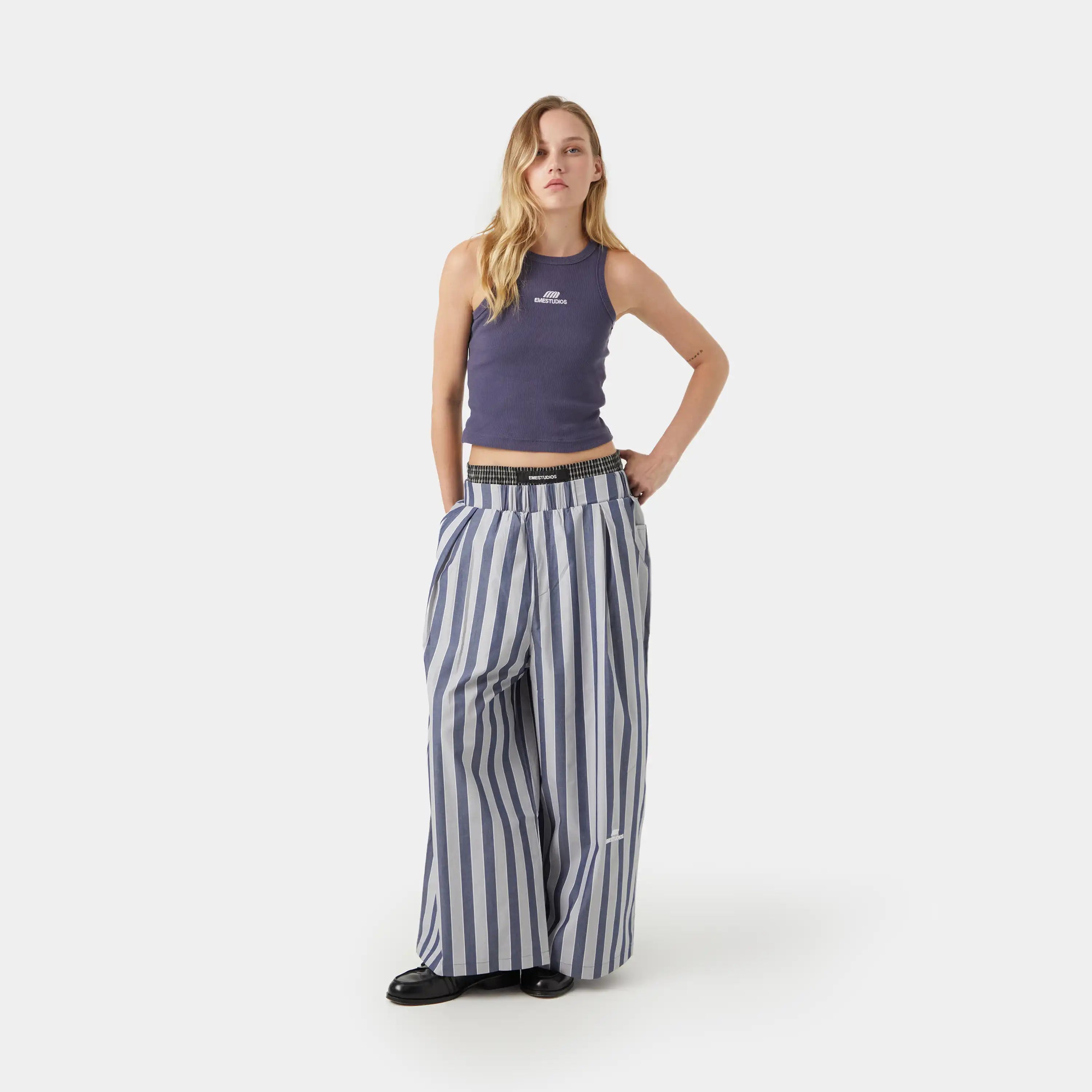 Agl Wide Striped Pants