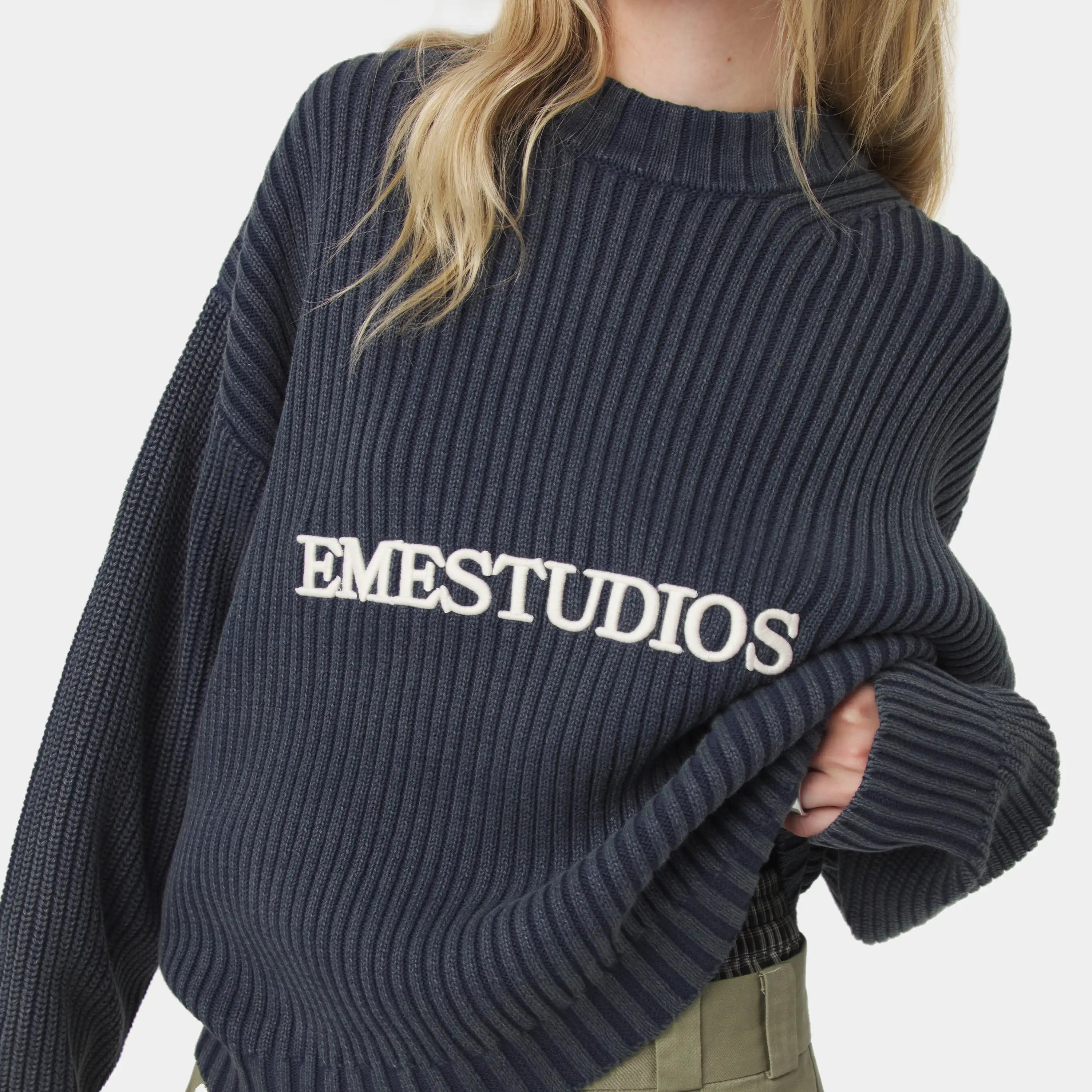 Yoss Navy Knit Sweater