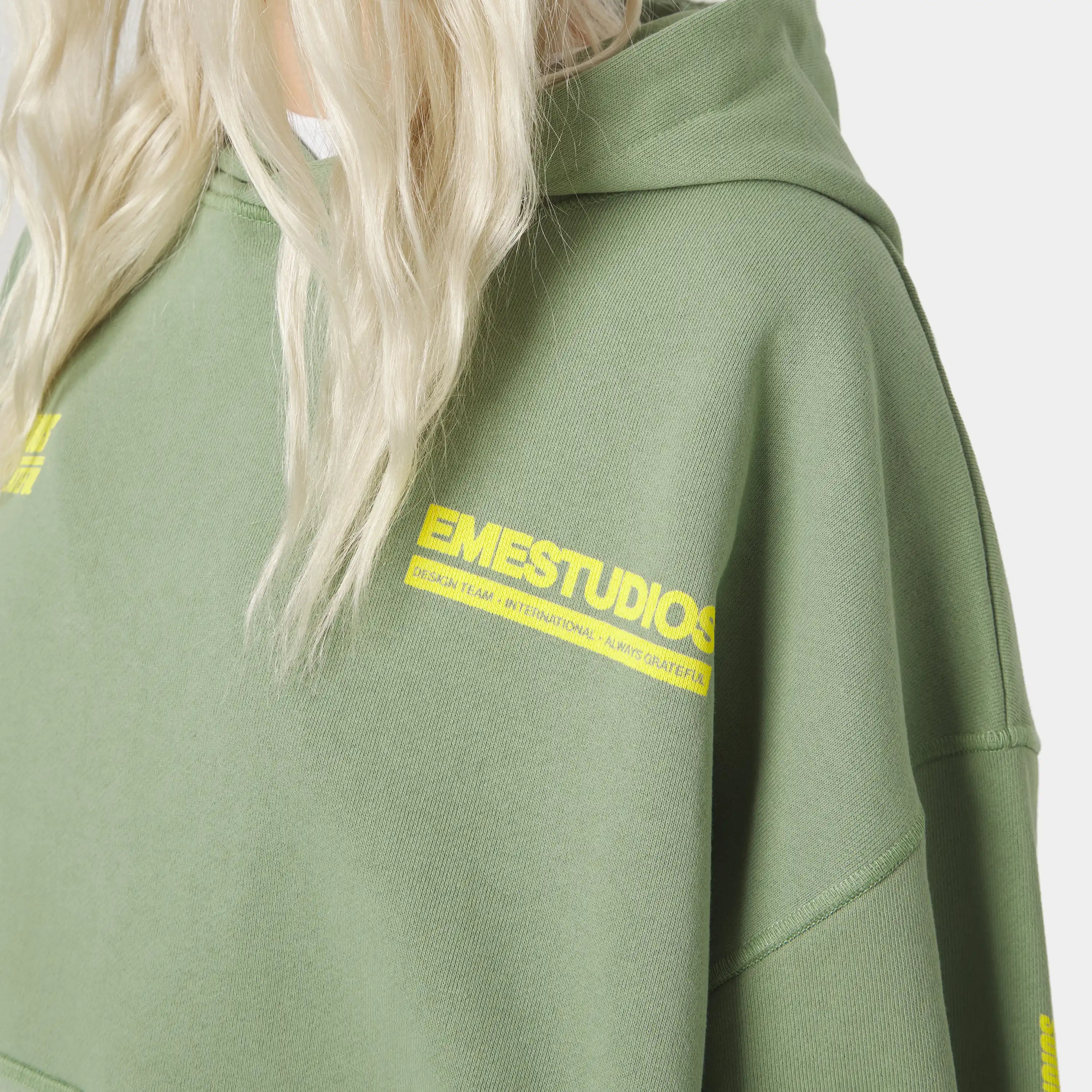Four Hit Green Oversized Hoodie