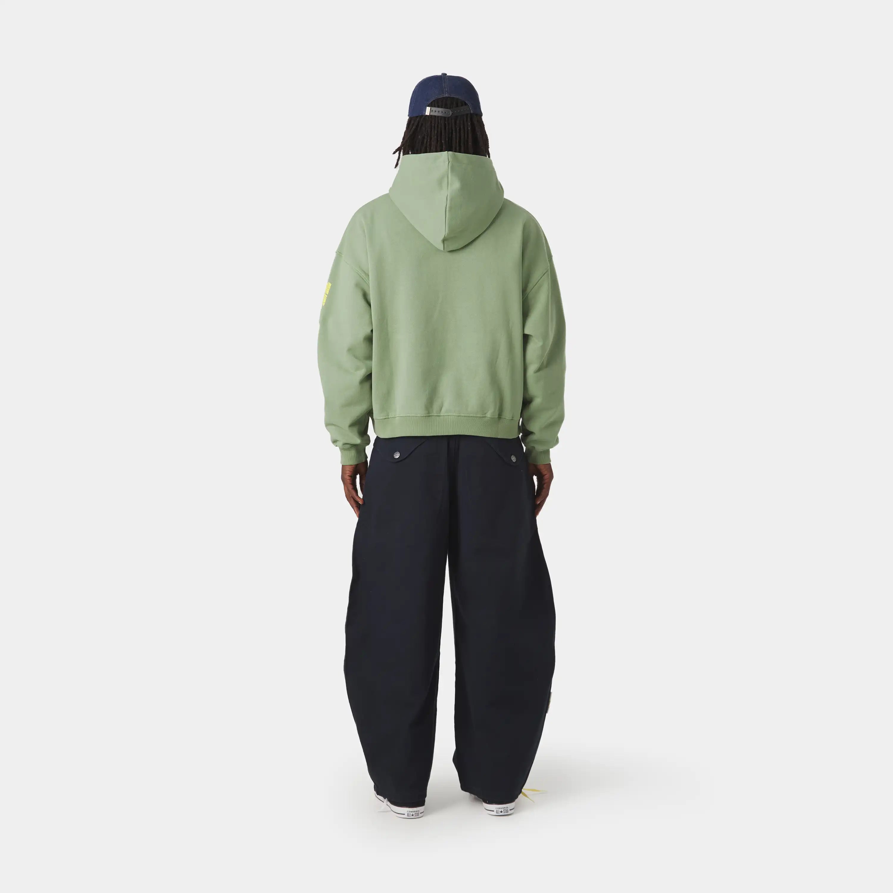 Four Hit Green Oversized Hoodie