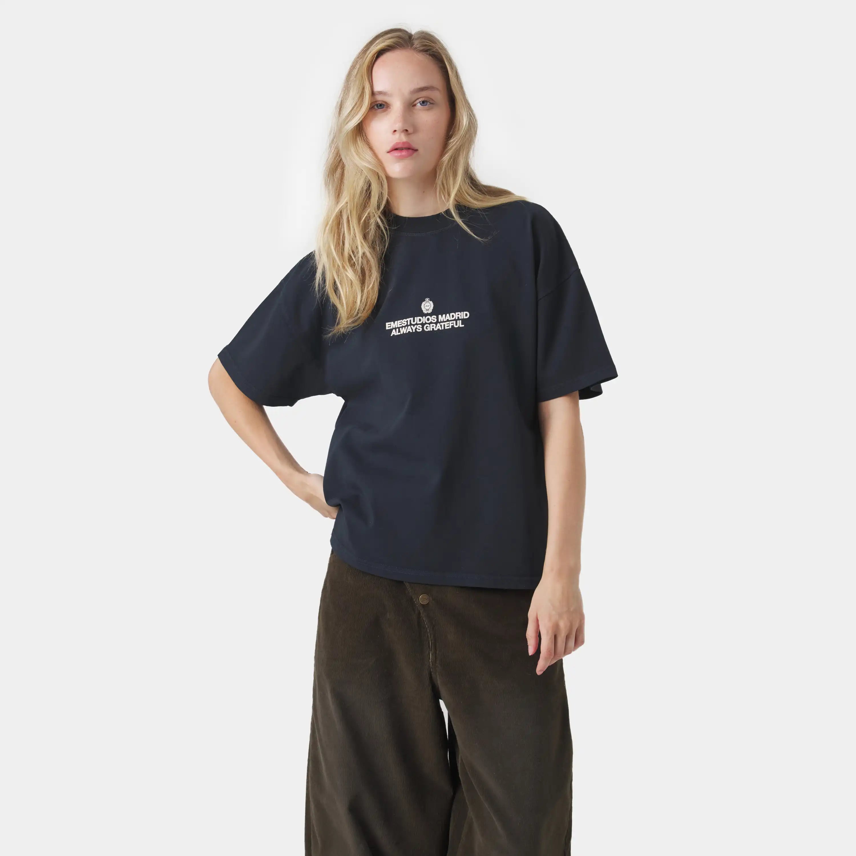 Powered Navy Oversized Tee