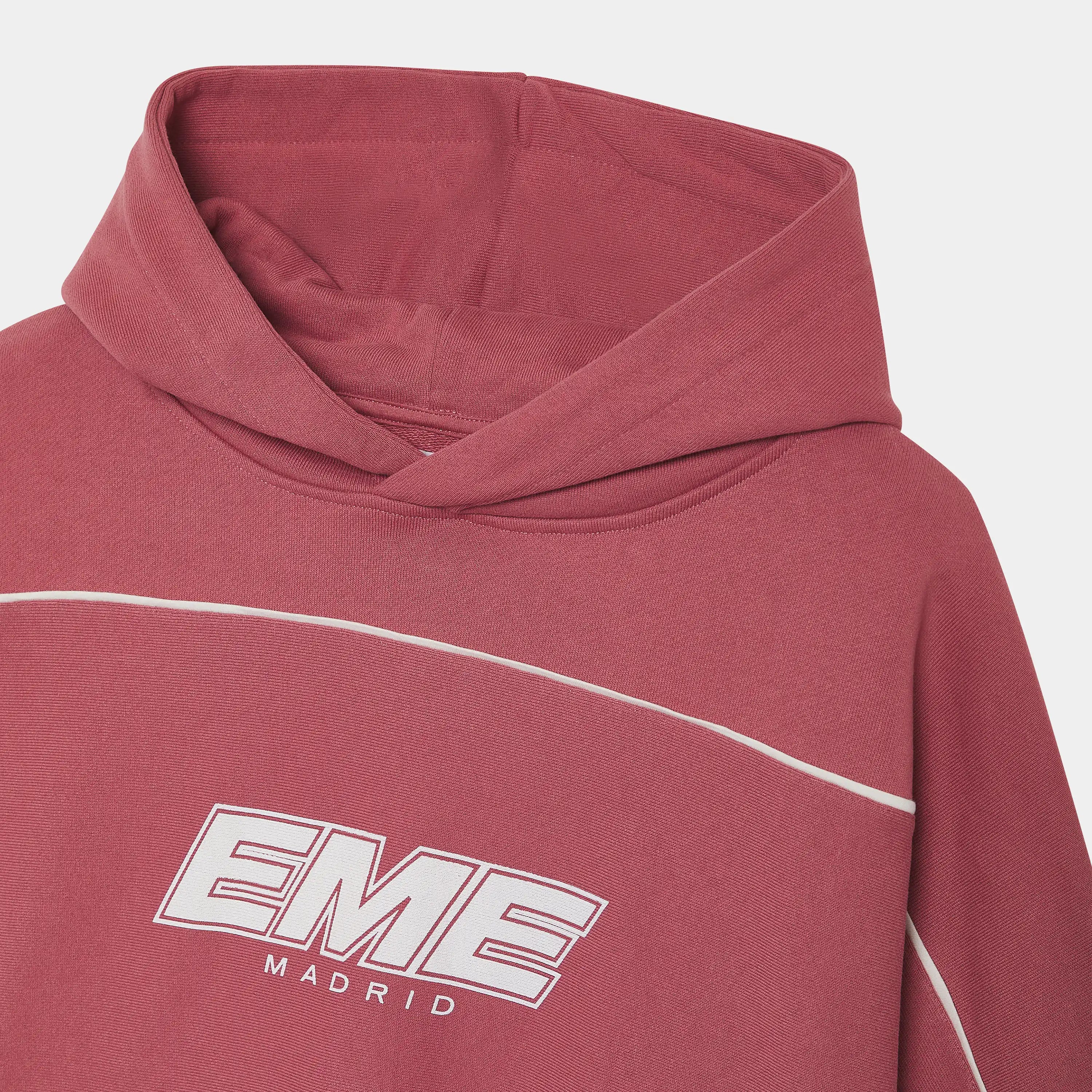 Crossline Red Oversized Hoodie