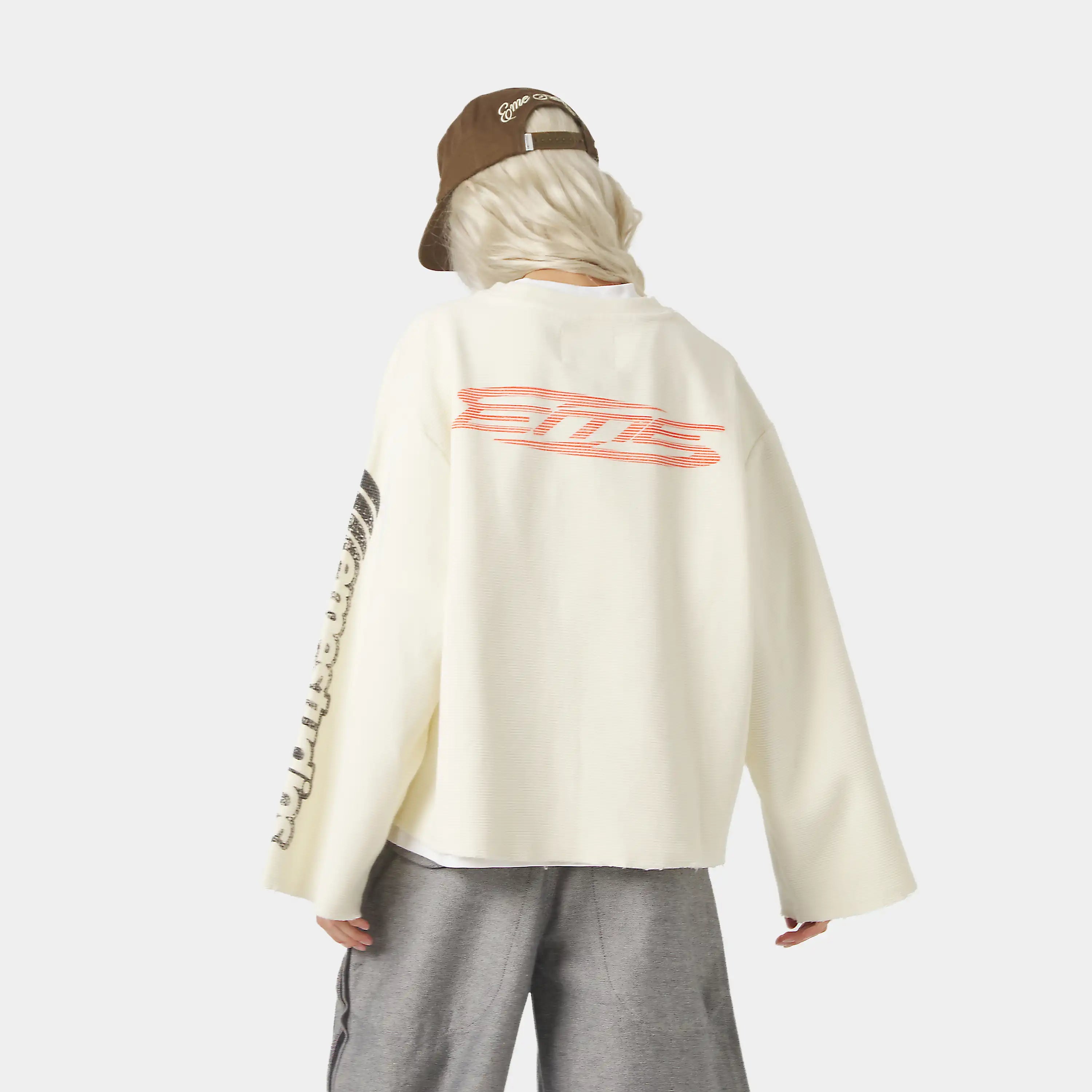 Waffle Off Sand Crewneck