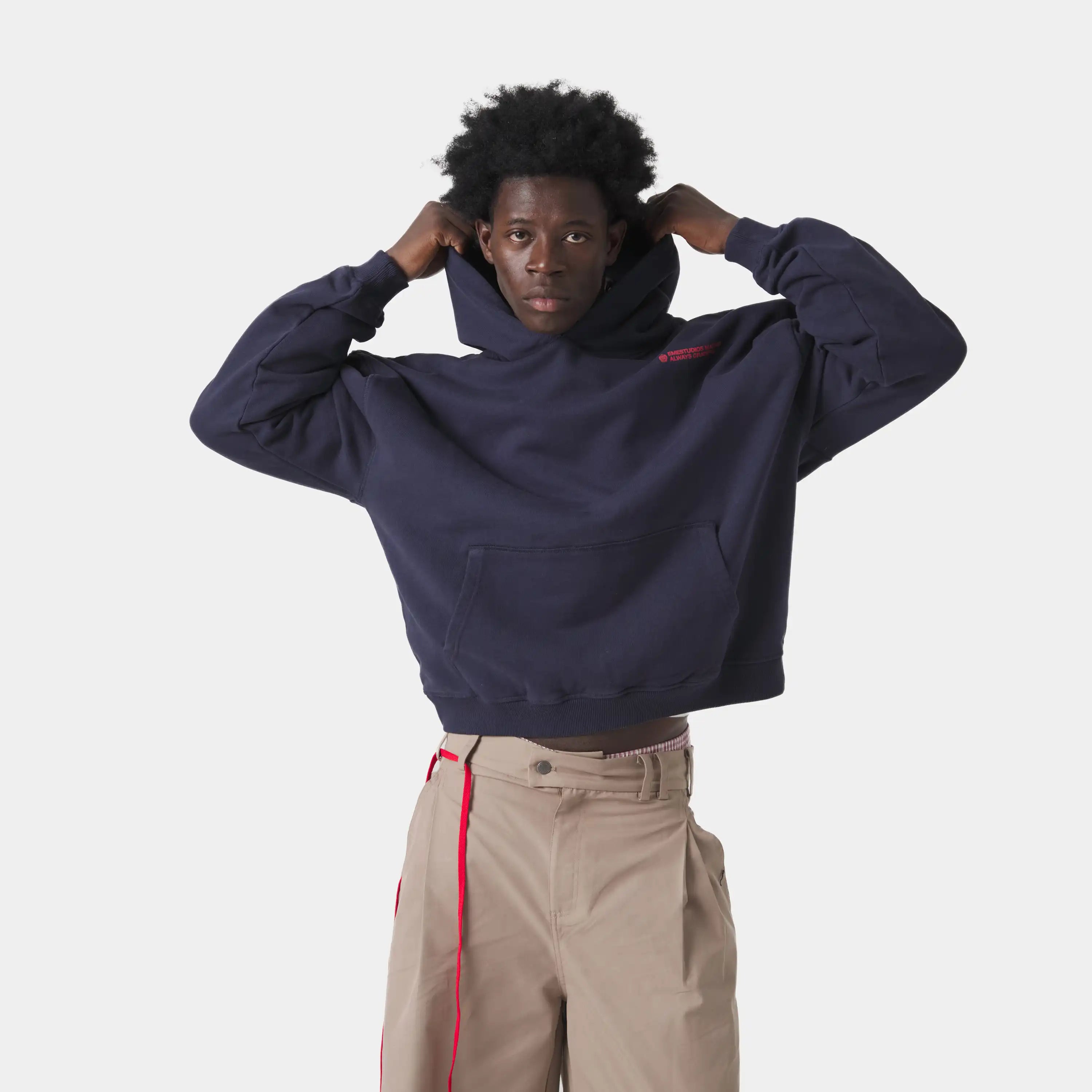 West Navy Oversized Hoodie