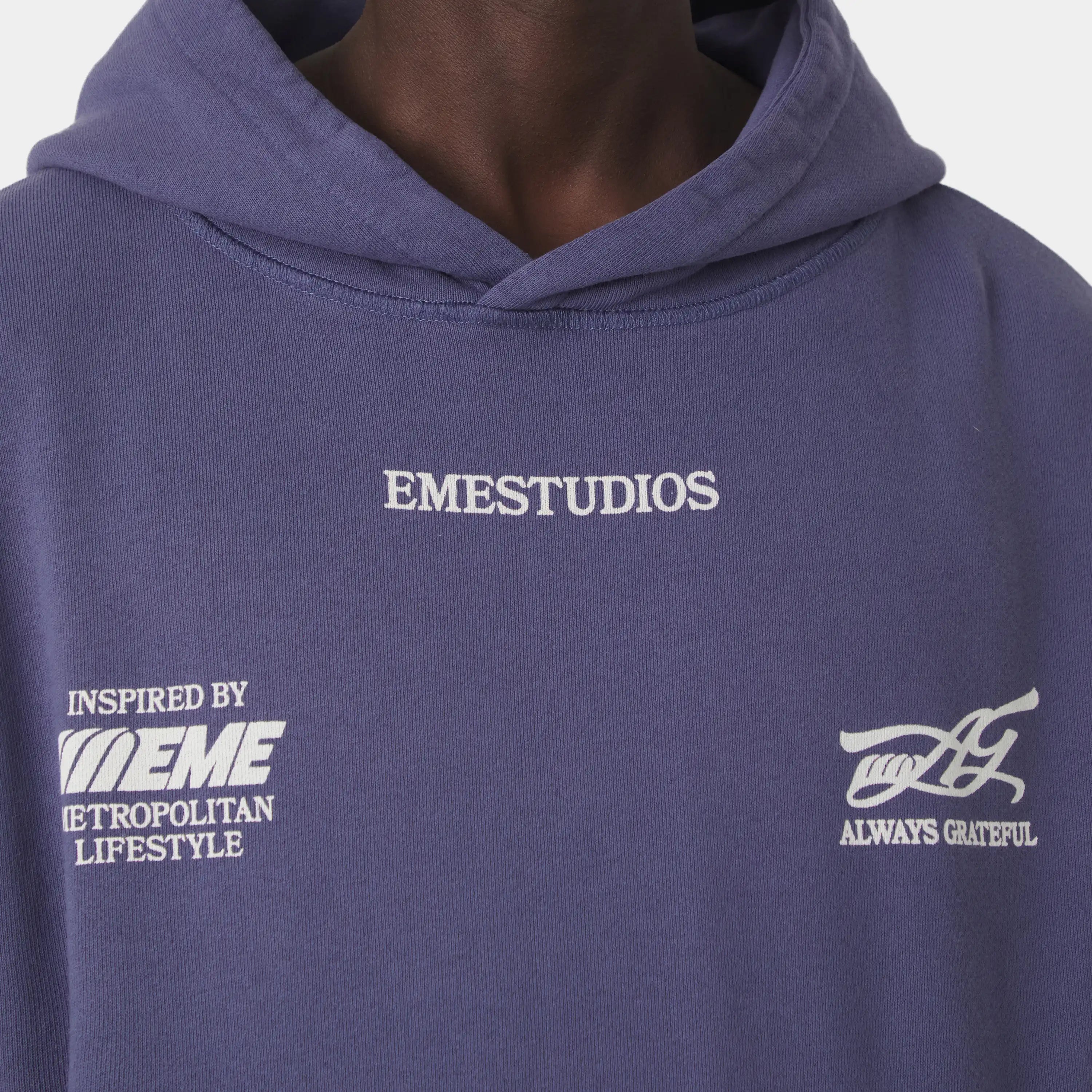 Builder Crown Blue Oversized Hoodie