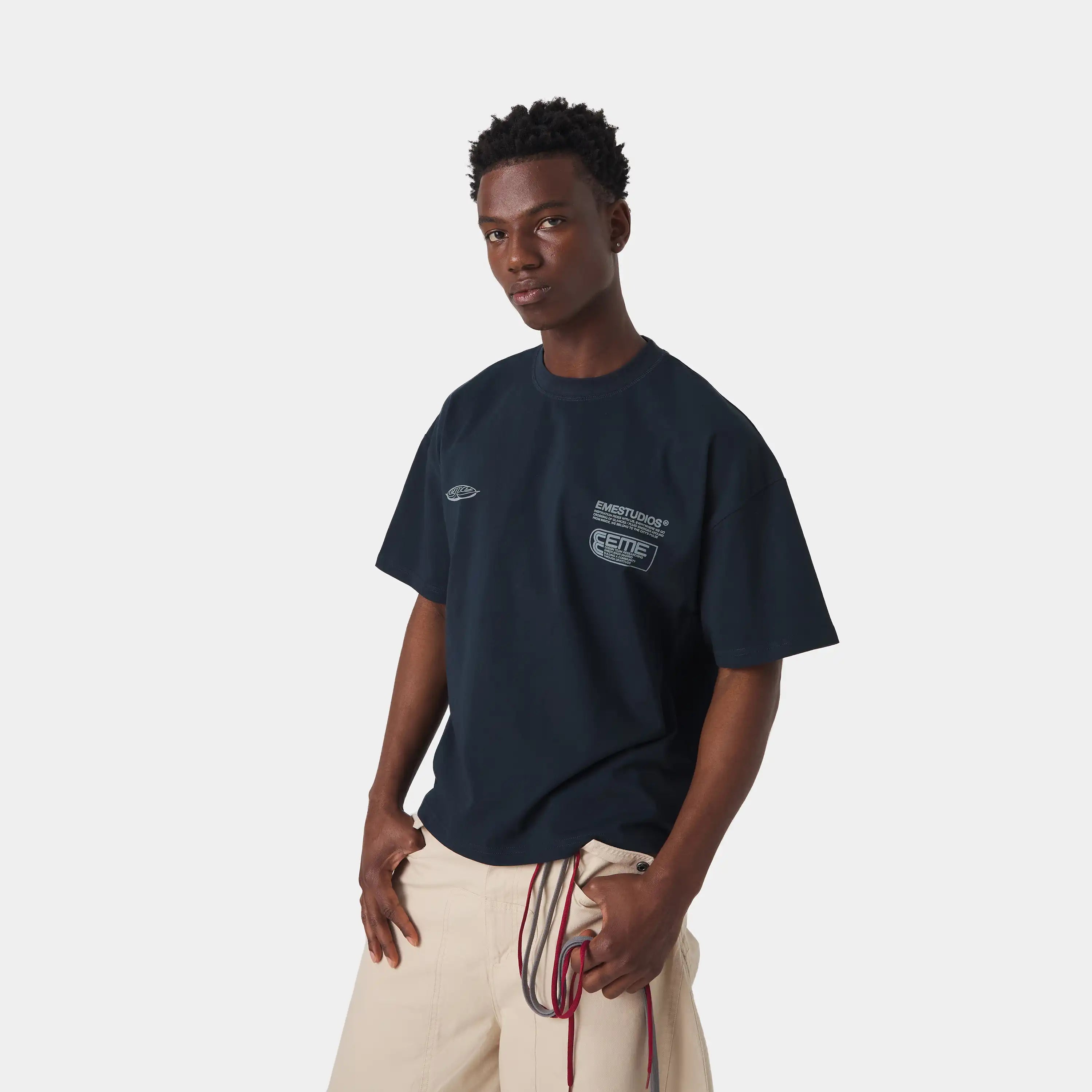 Rodeo Navy Oversized Tee