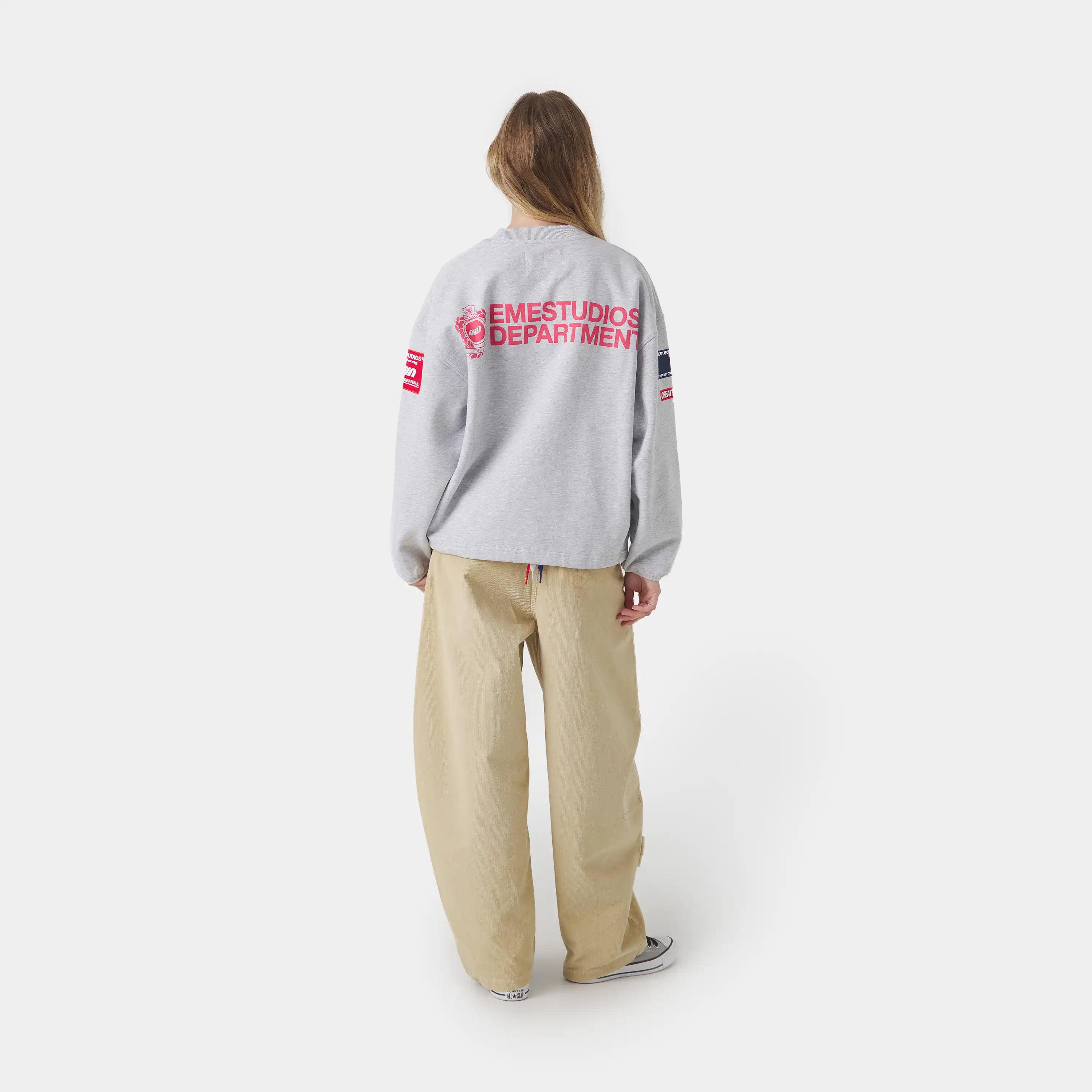 Building Heather Grey Crewneck