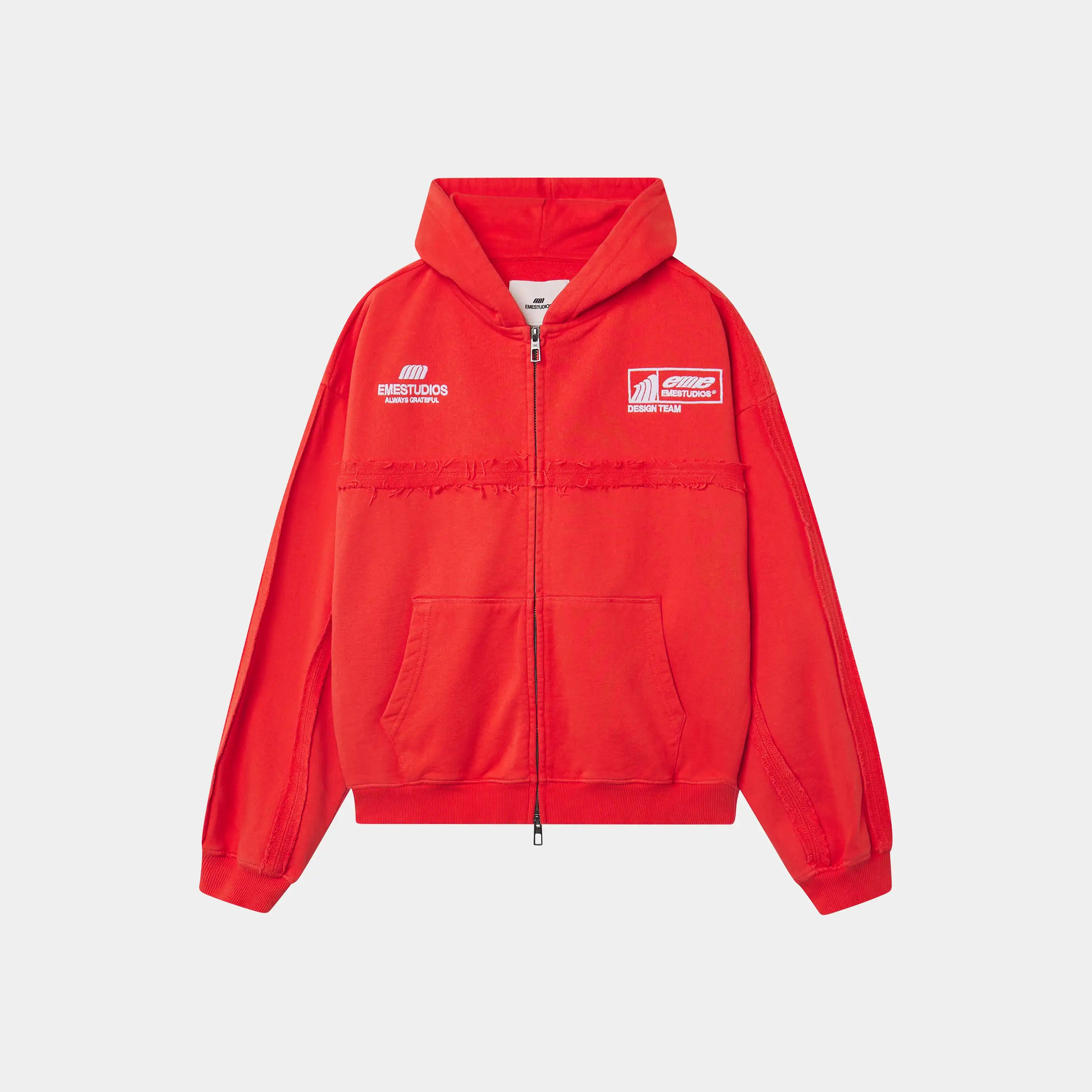 Gummy Poppy Red Cropped Full Zip