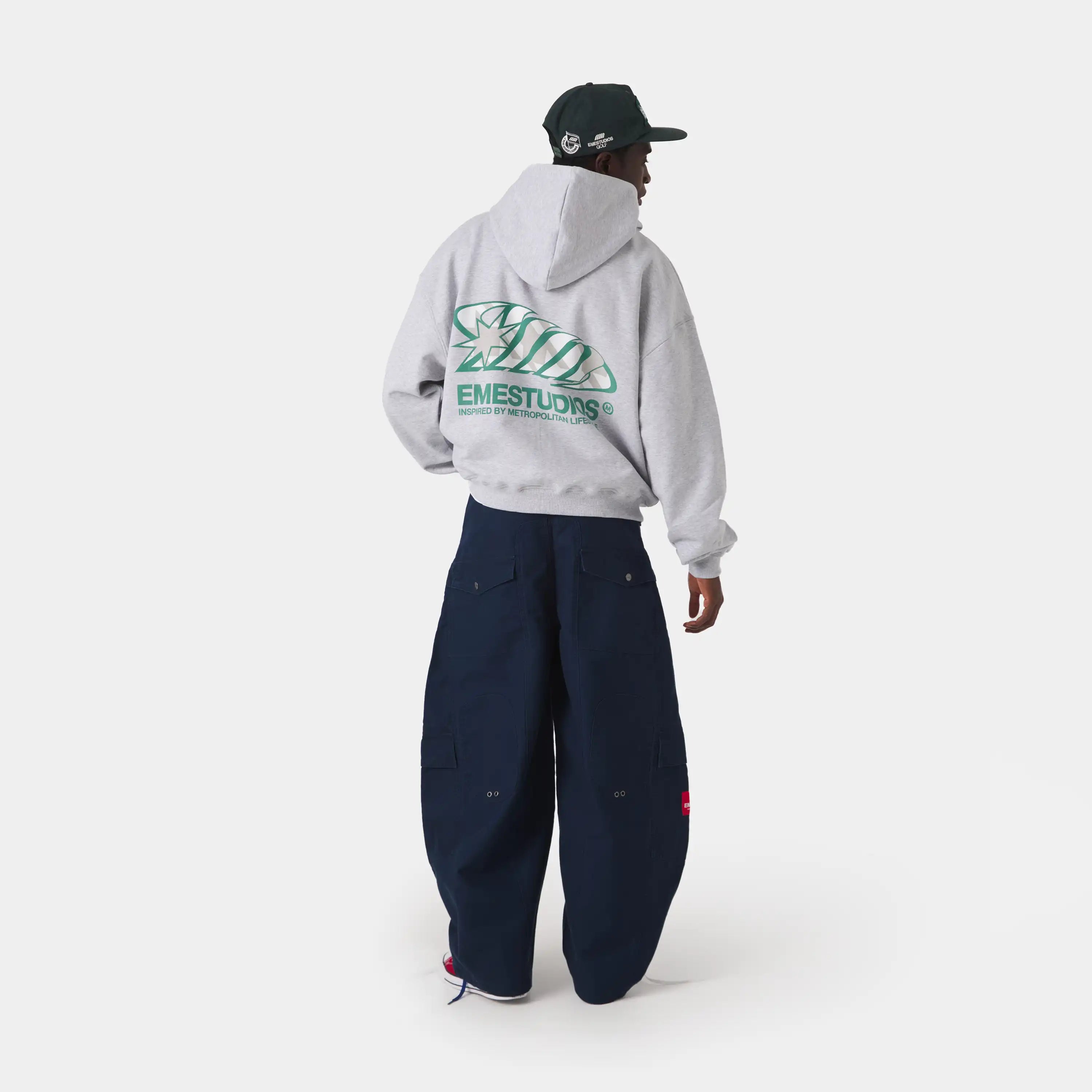 Claurev Grey Oversized Hoodie