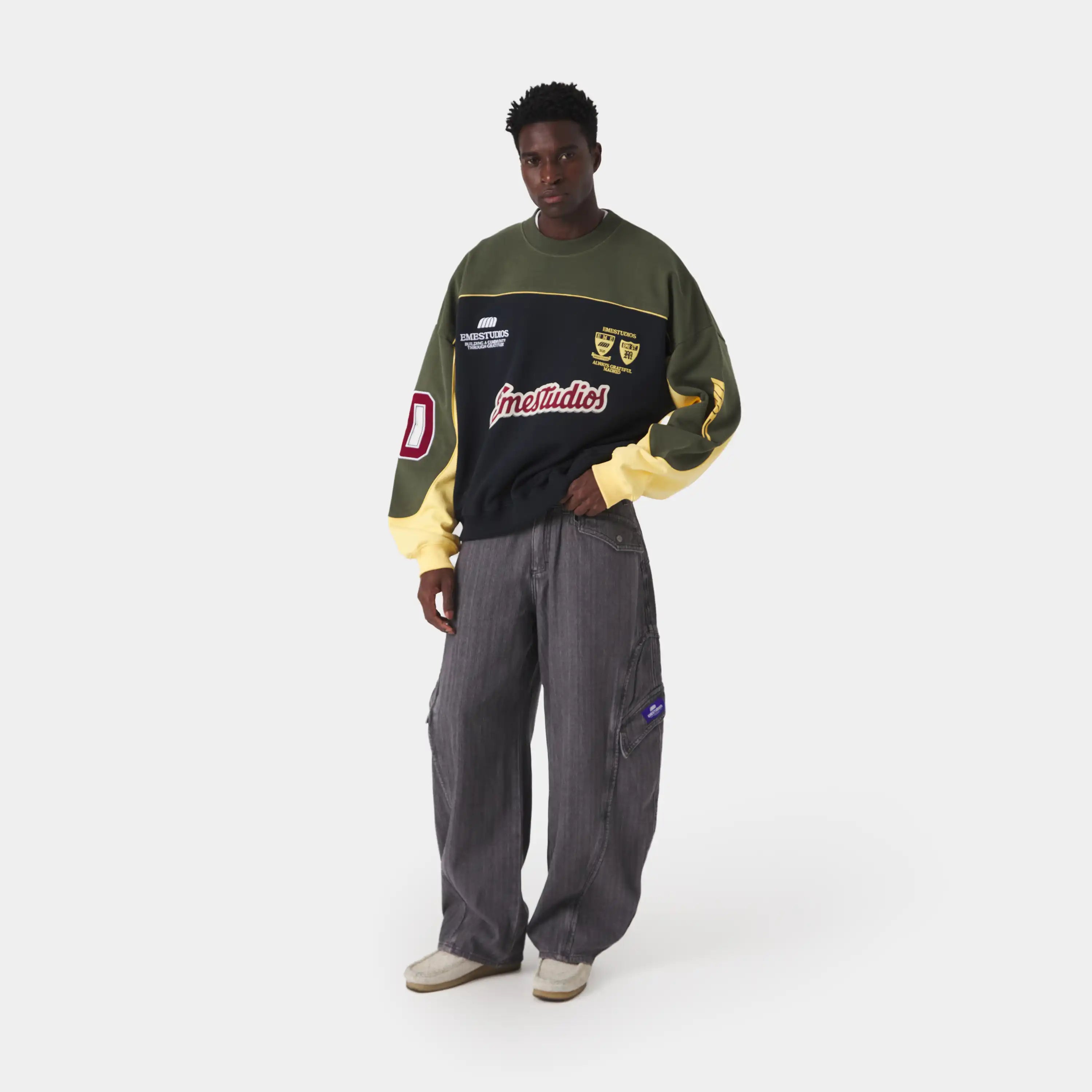 Campus Navy Oversized Crewneck