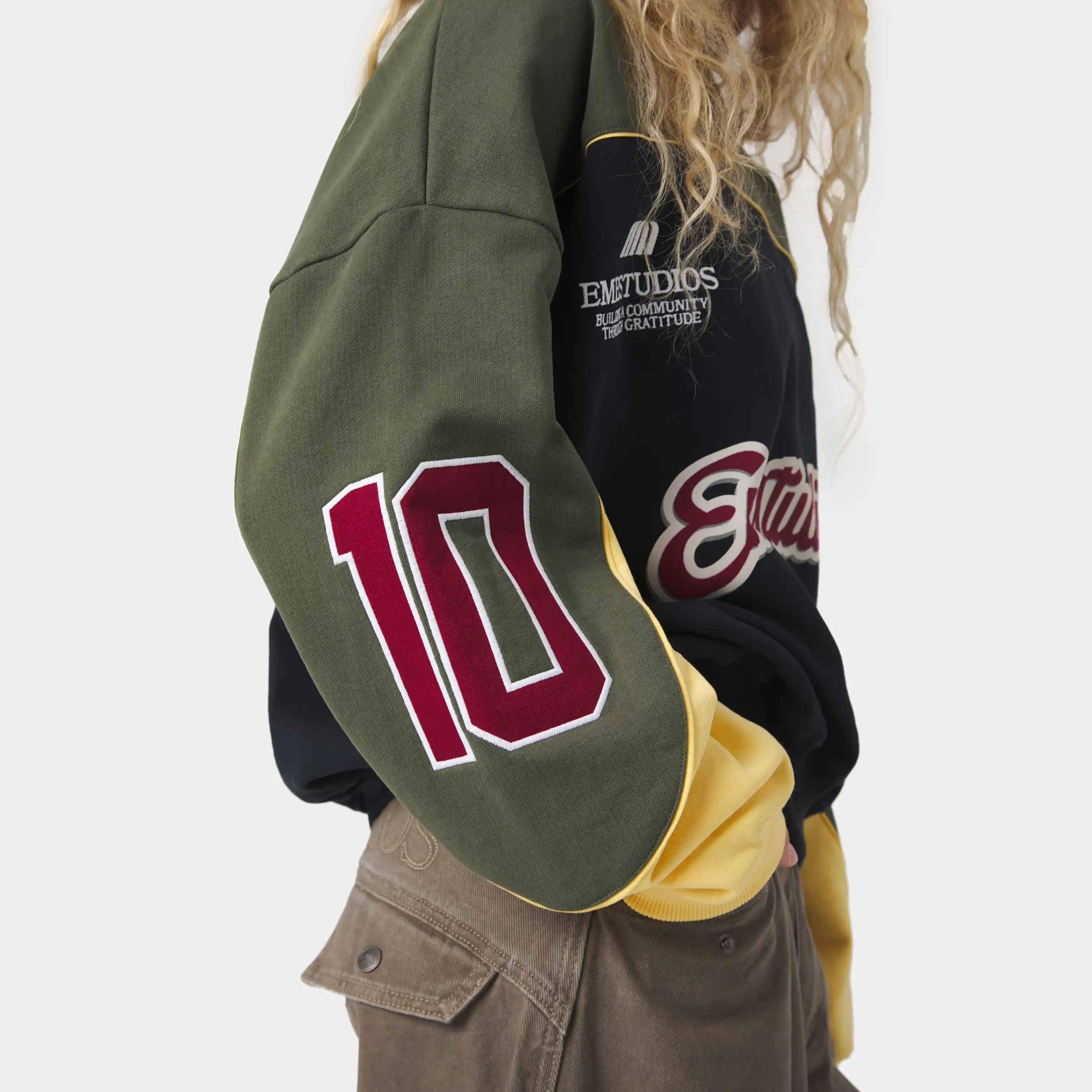 Campus Navy Oversized Crewneck