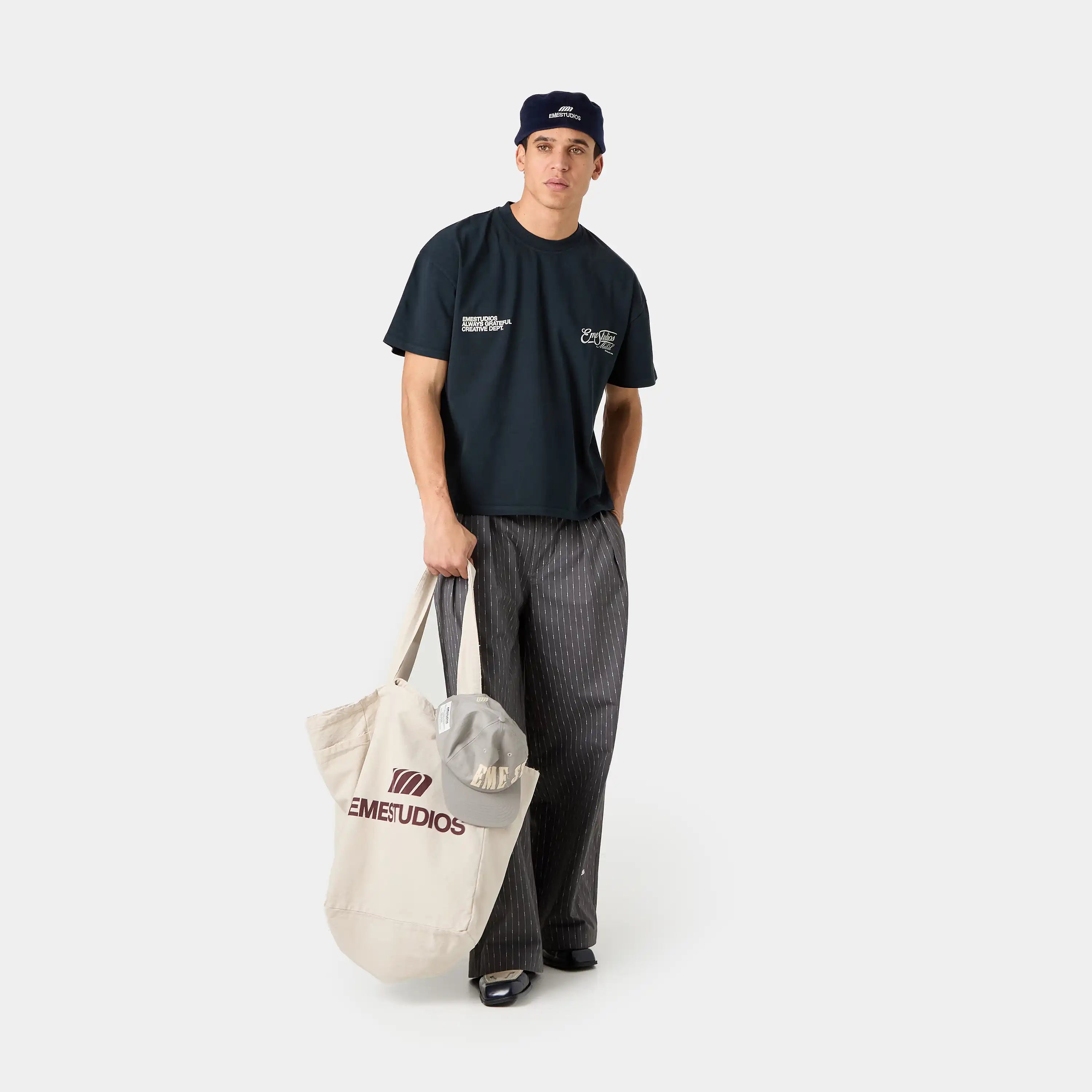 Tried & True Navy Oversized Tee