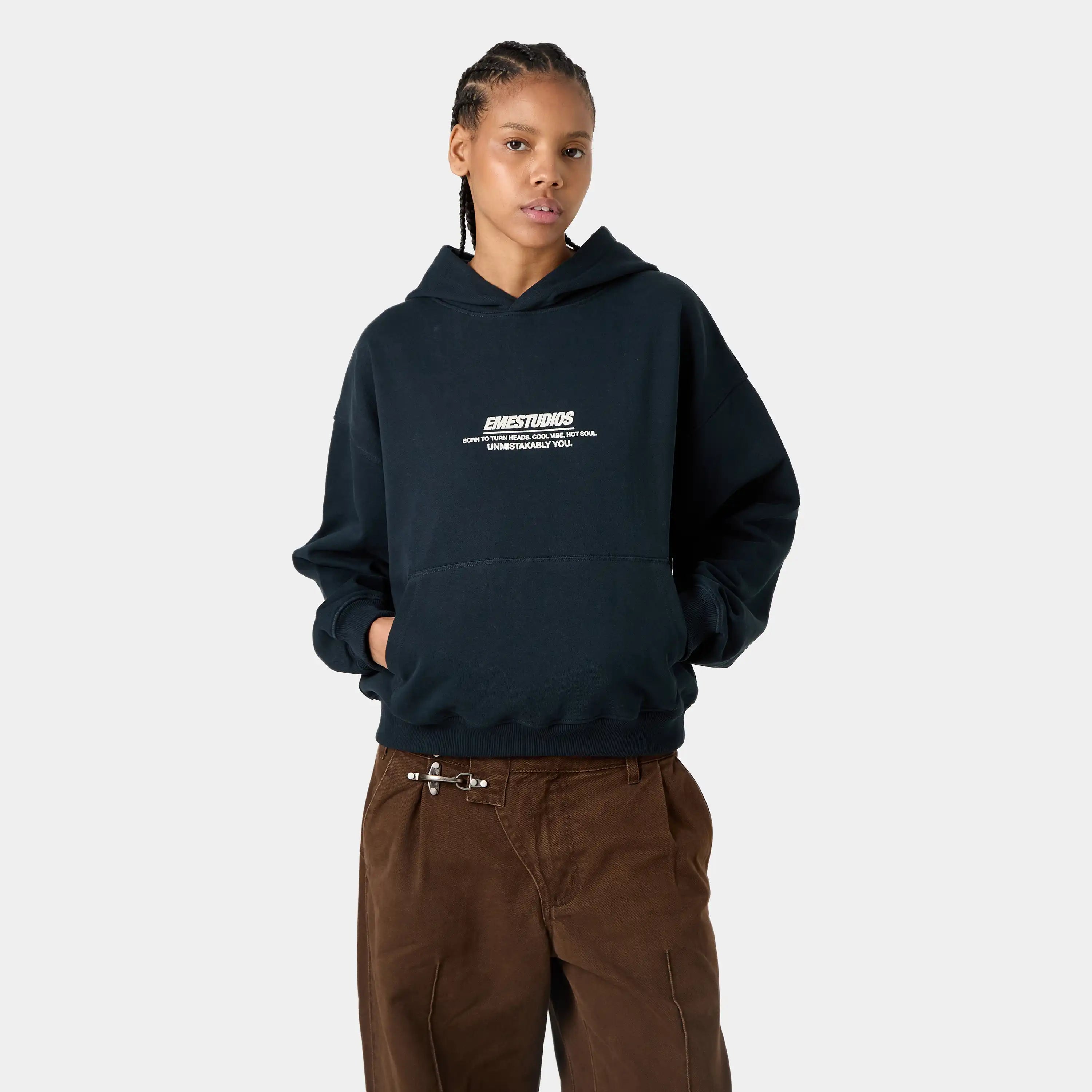 Hot Soul Navy Oversized Hoodie