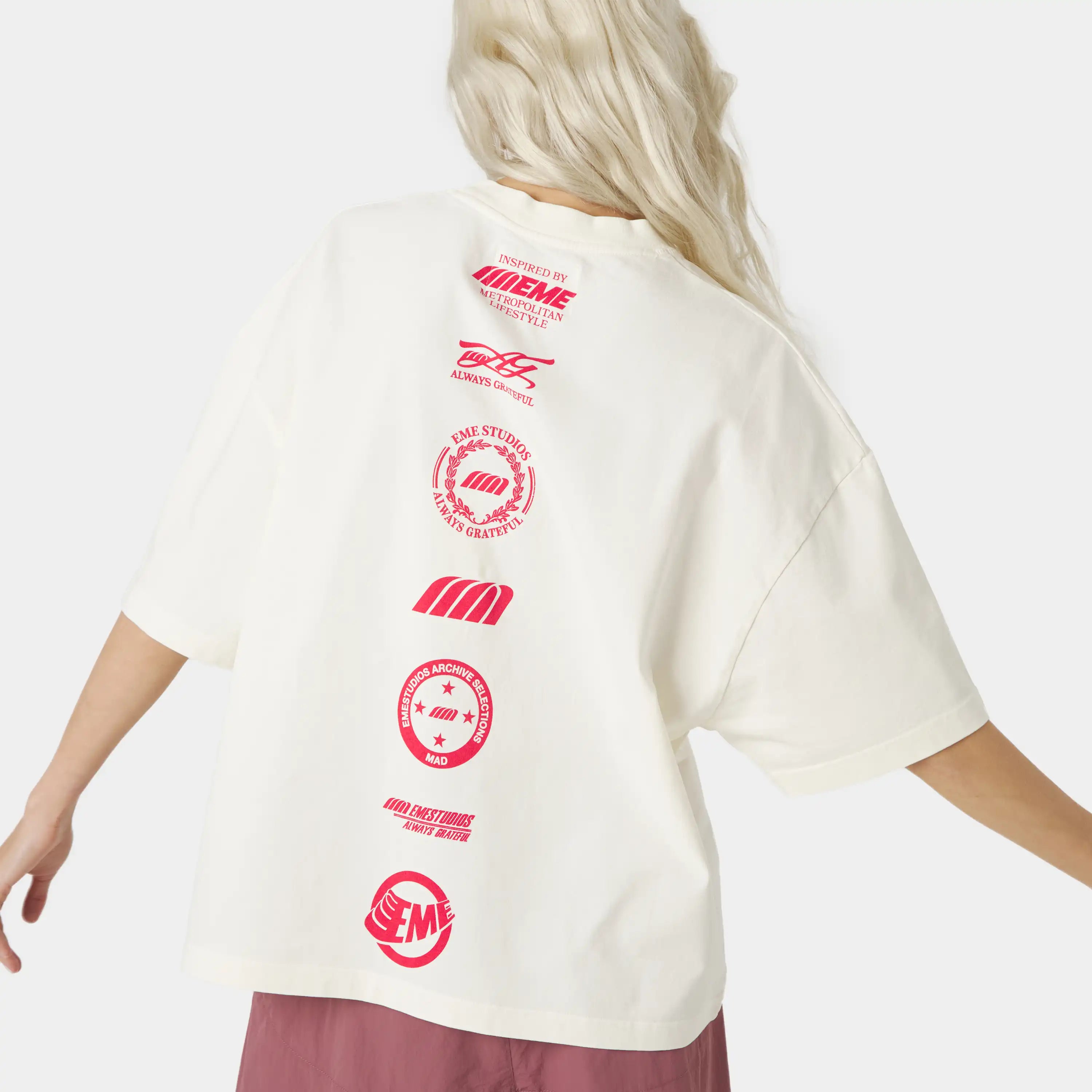 4 Star Off Sand Oversized Tee