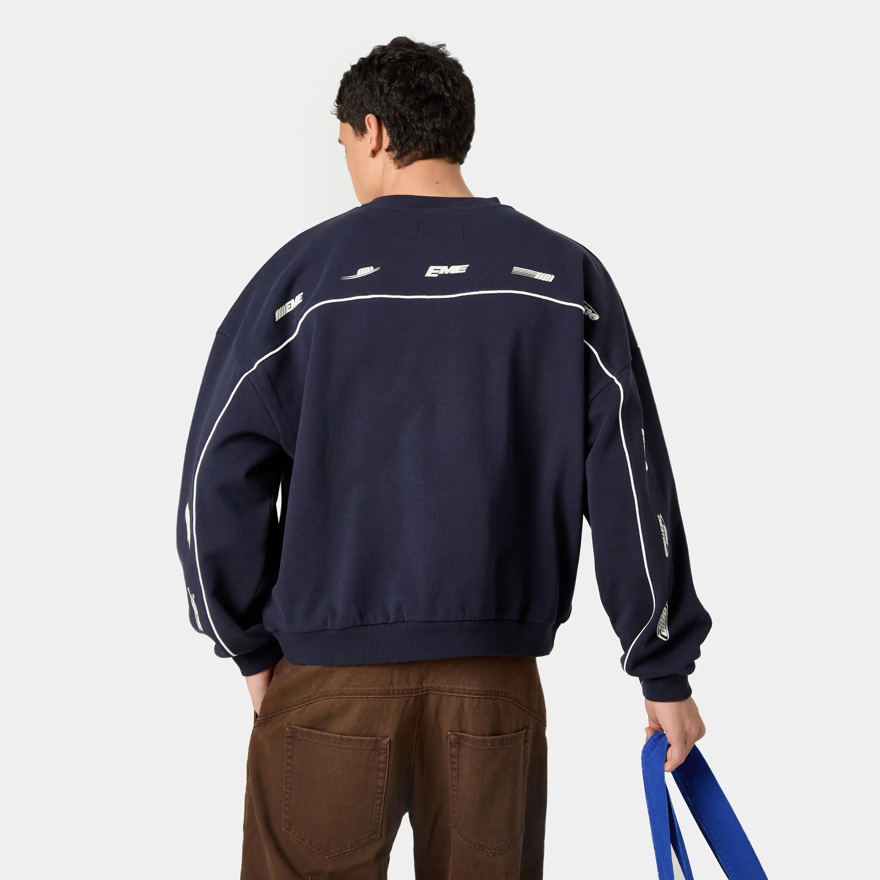 Zenit Navy Oversized Crewneck