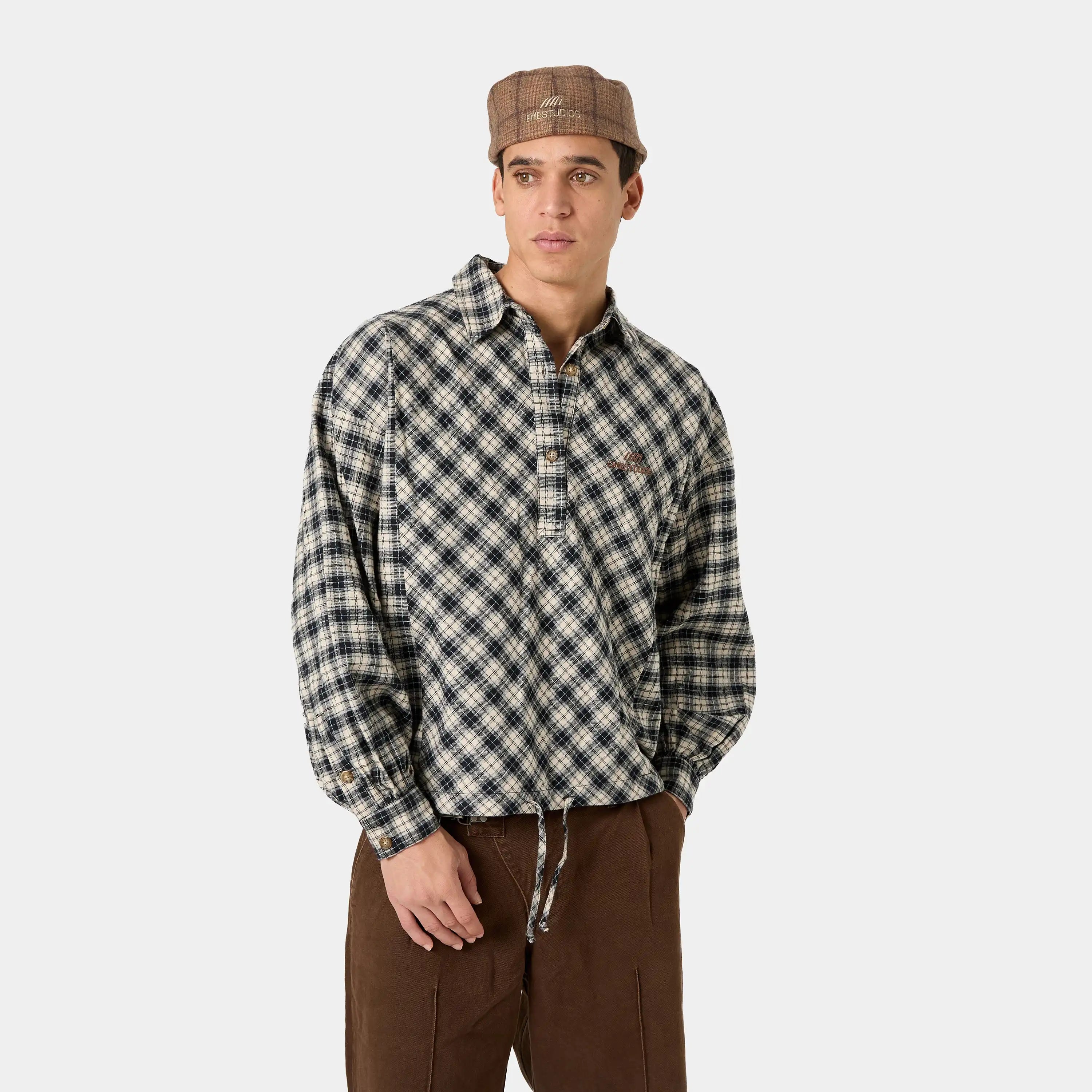 Fitz Popover Chocolate Shirt