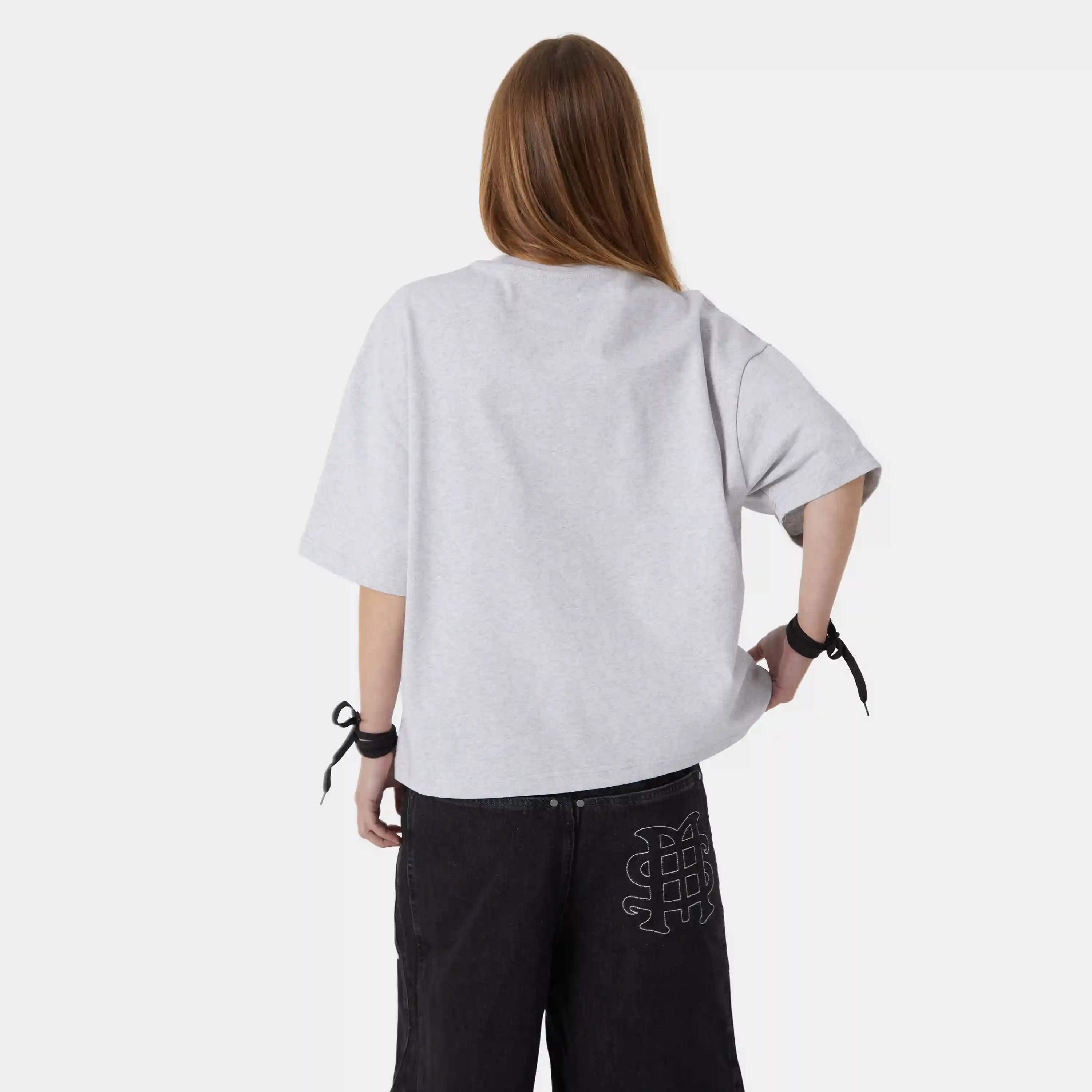 7am Heather Grey Oversized Tee