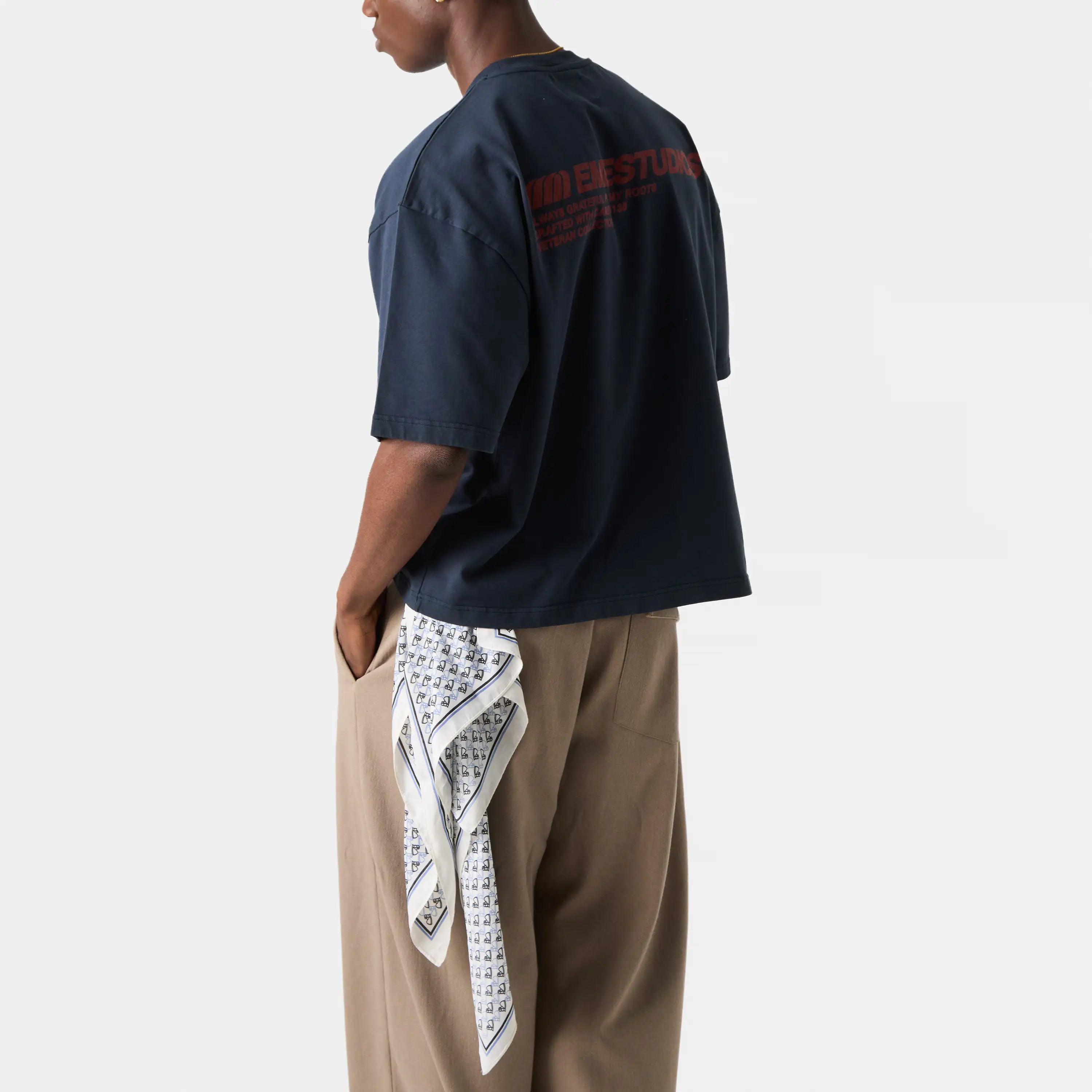 Roots Navy Oversized Tee