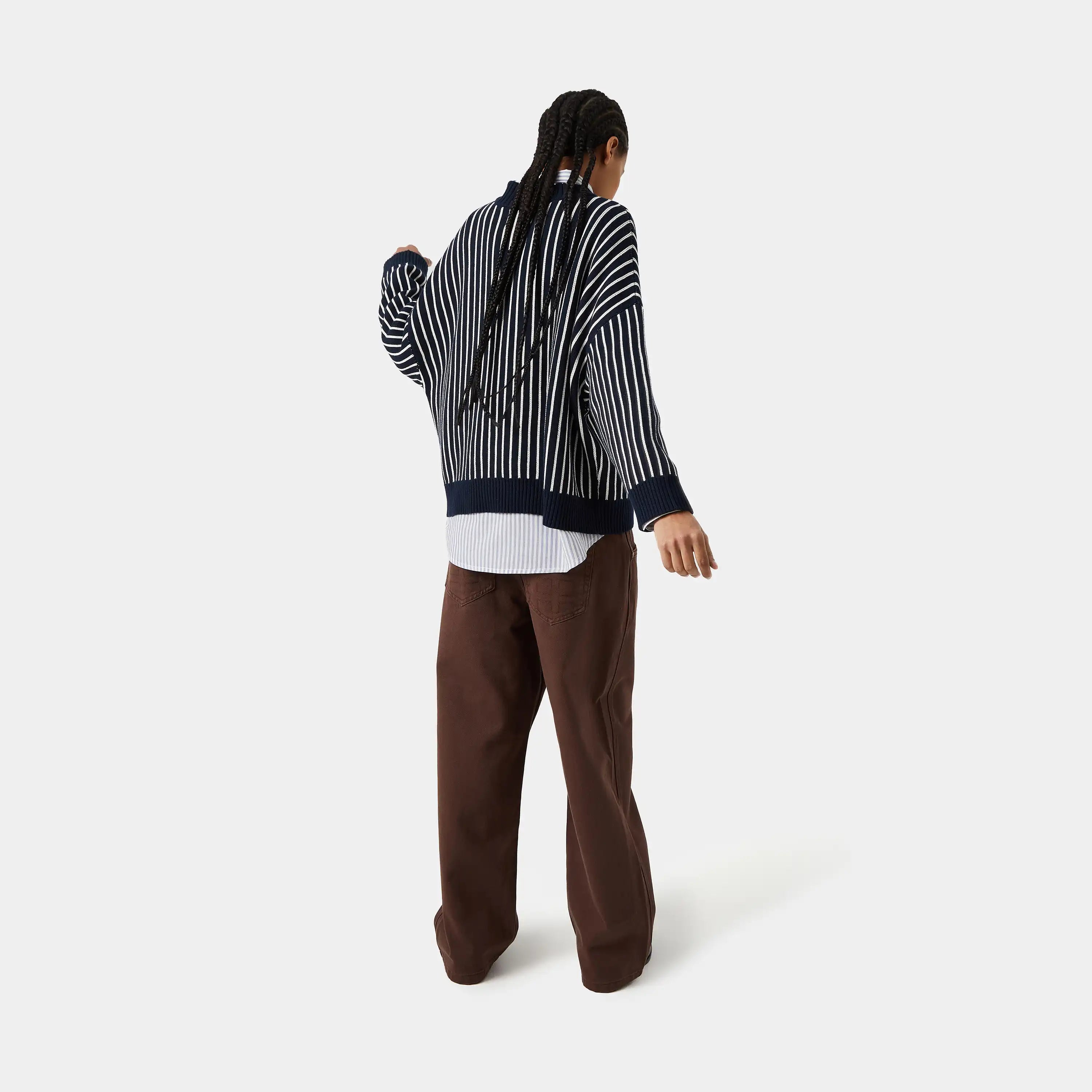 Badge Navy Stripes Knit