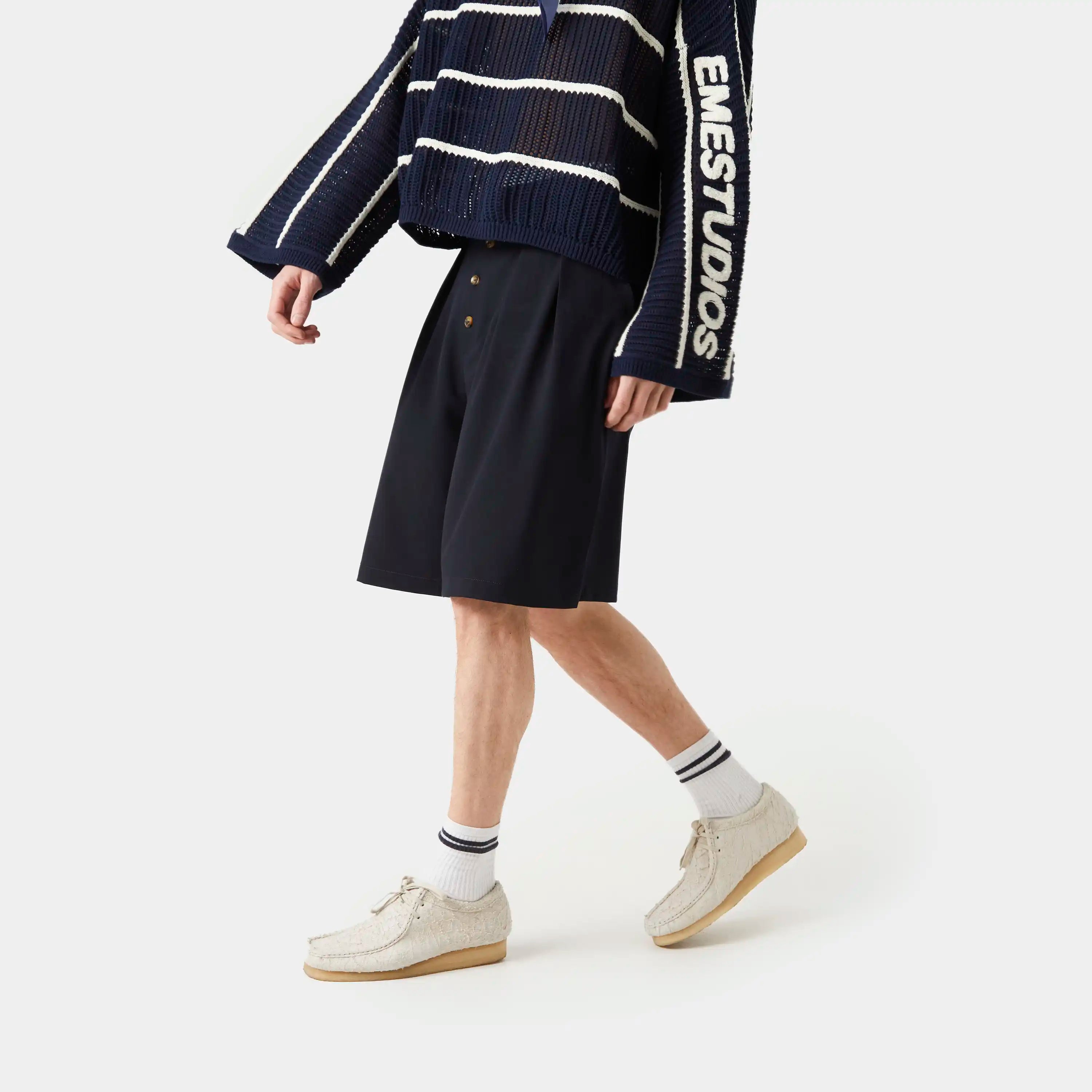 Refined Dark Navy Jort