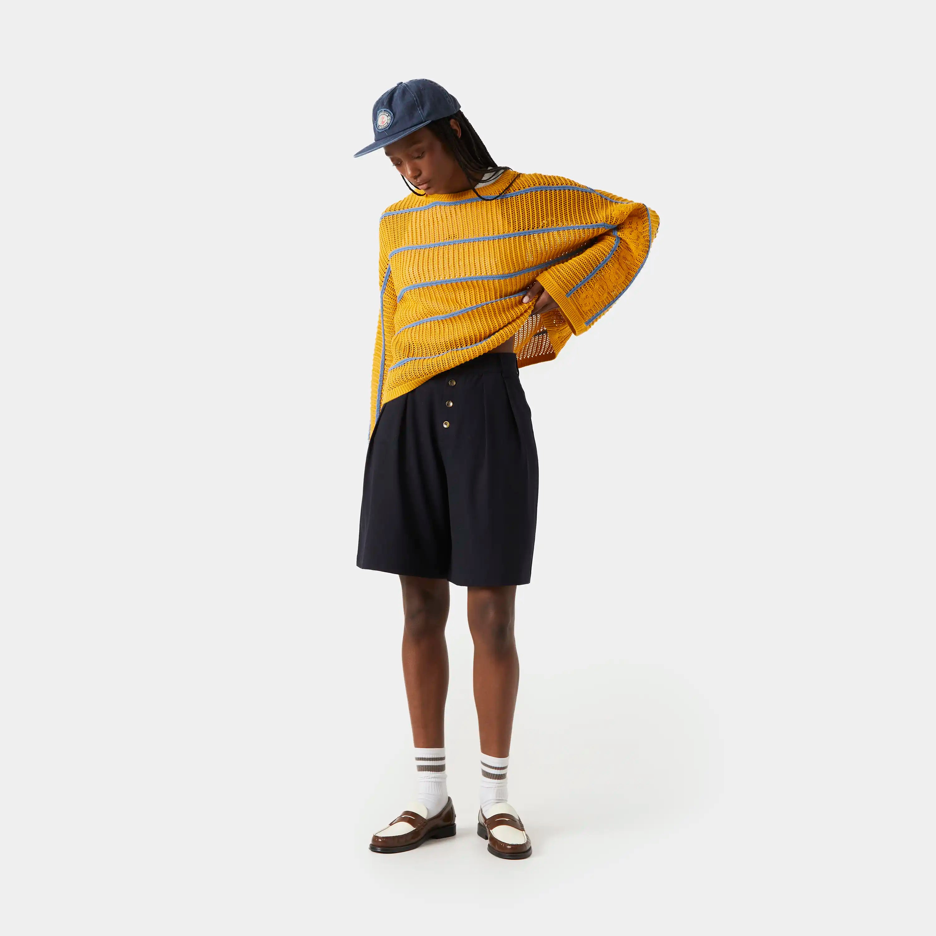 Refined Dark Navy Jort