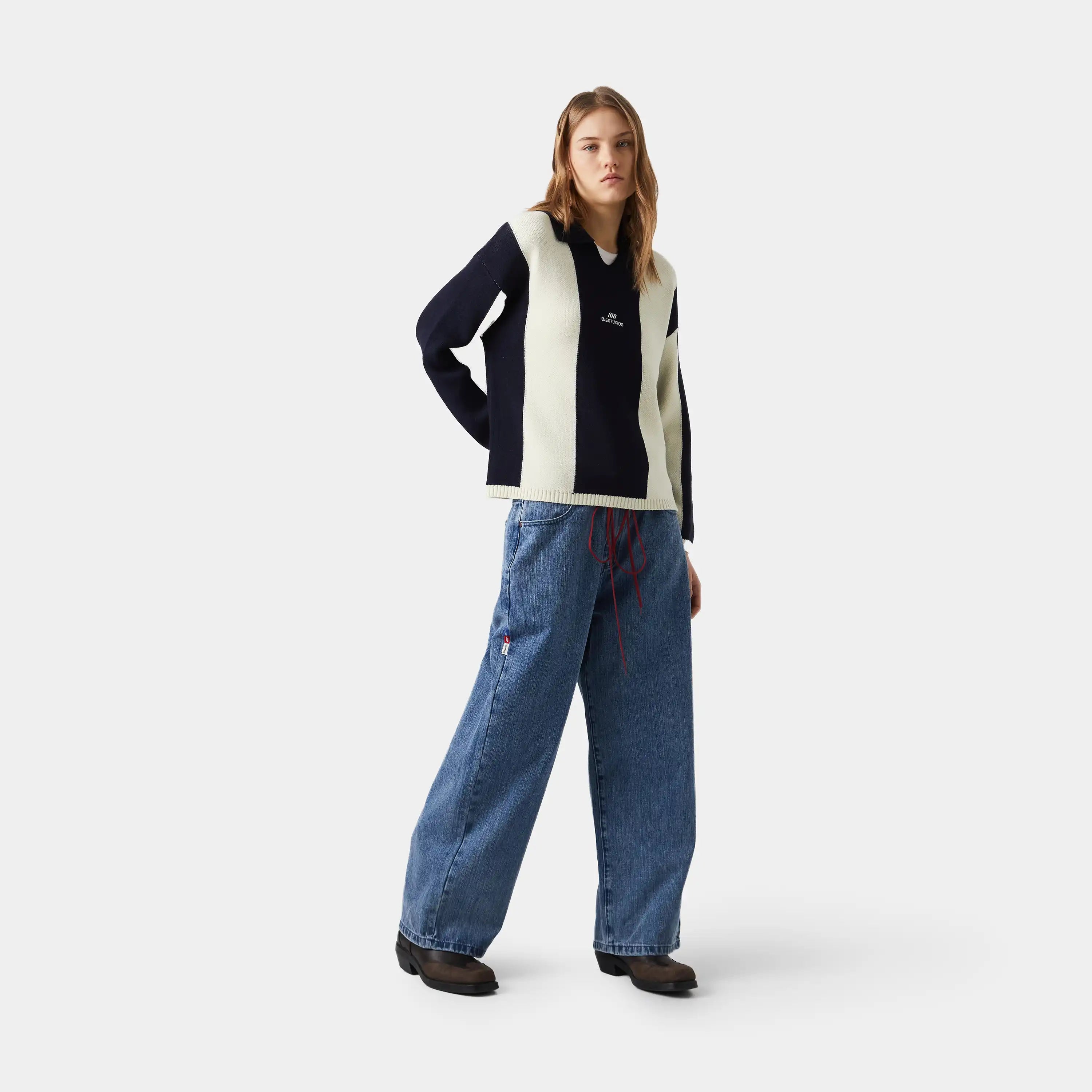 Celery Marine Knit Sweater