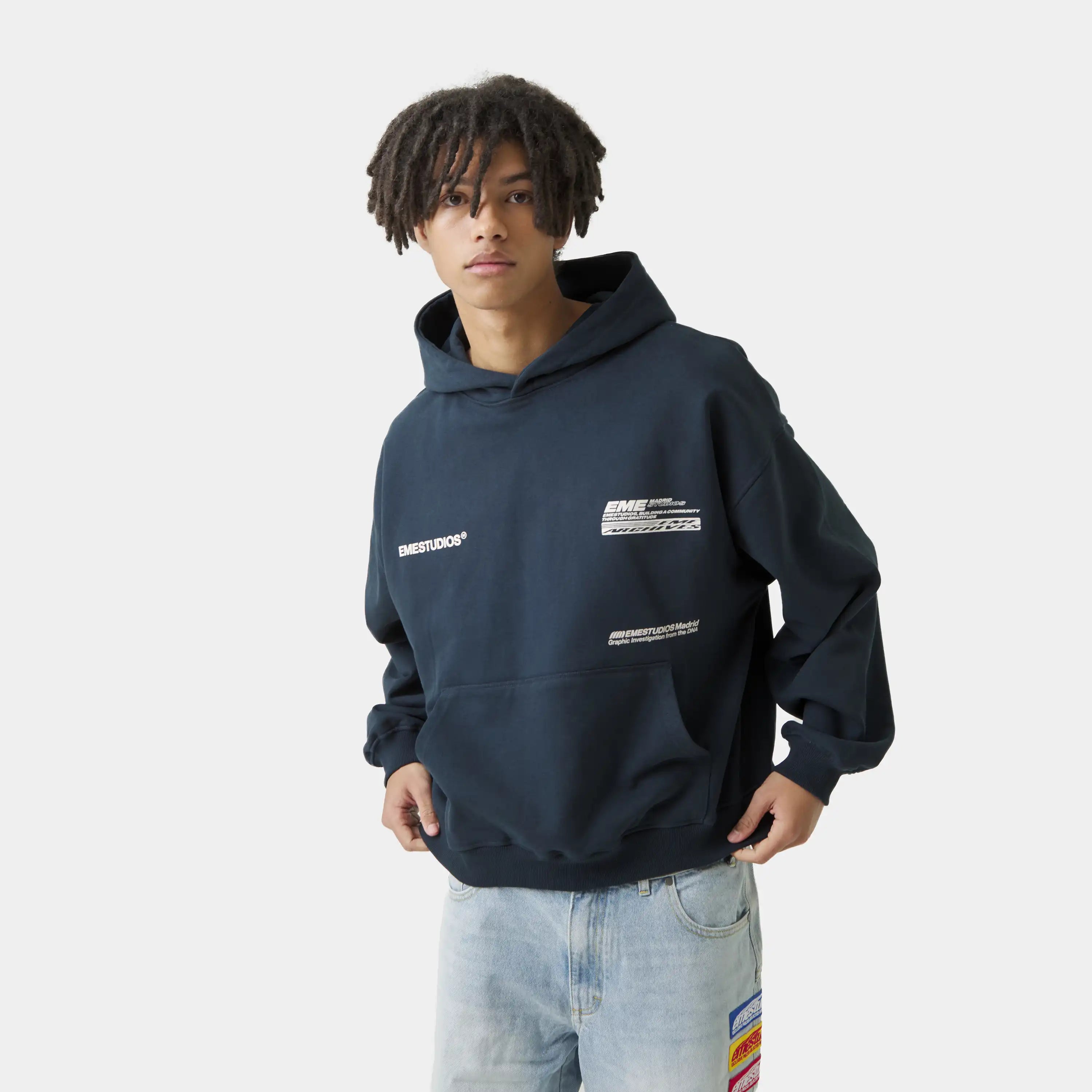 DNA Navy Oversized Hoodie