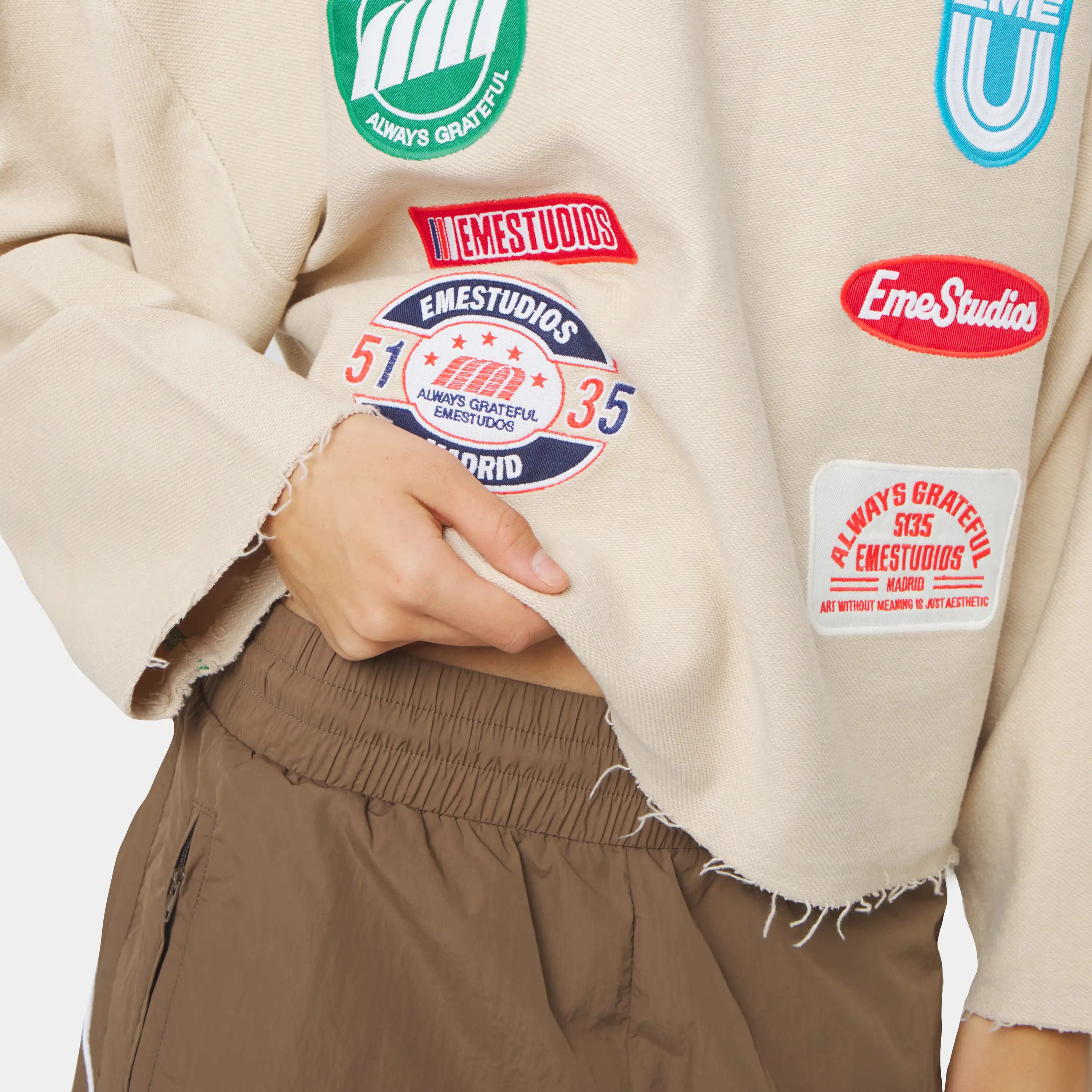 Patches Sand Crewneck