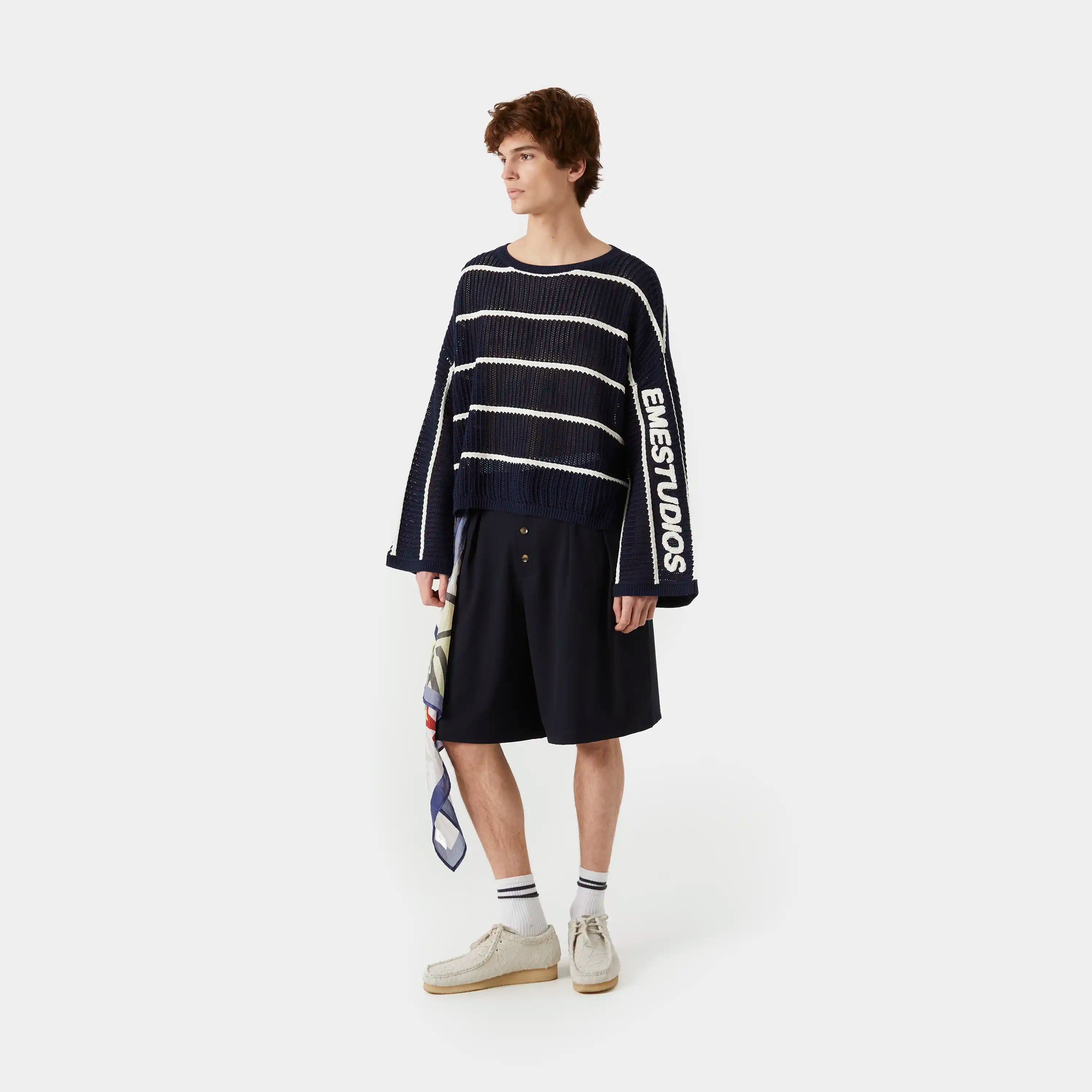 Alic Navy Knit Sweater