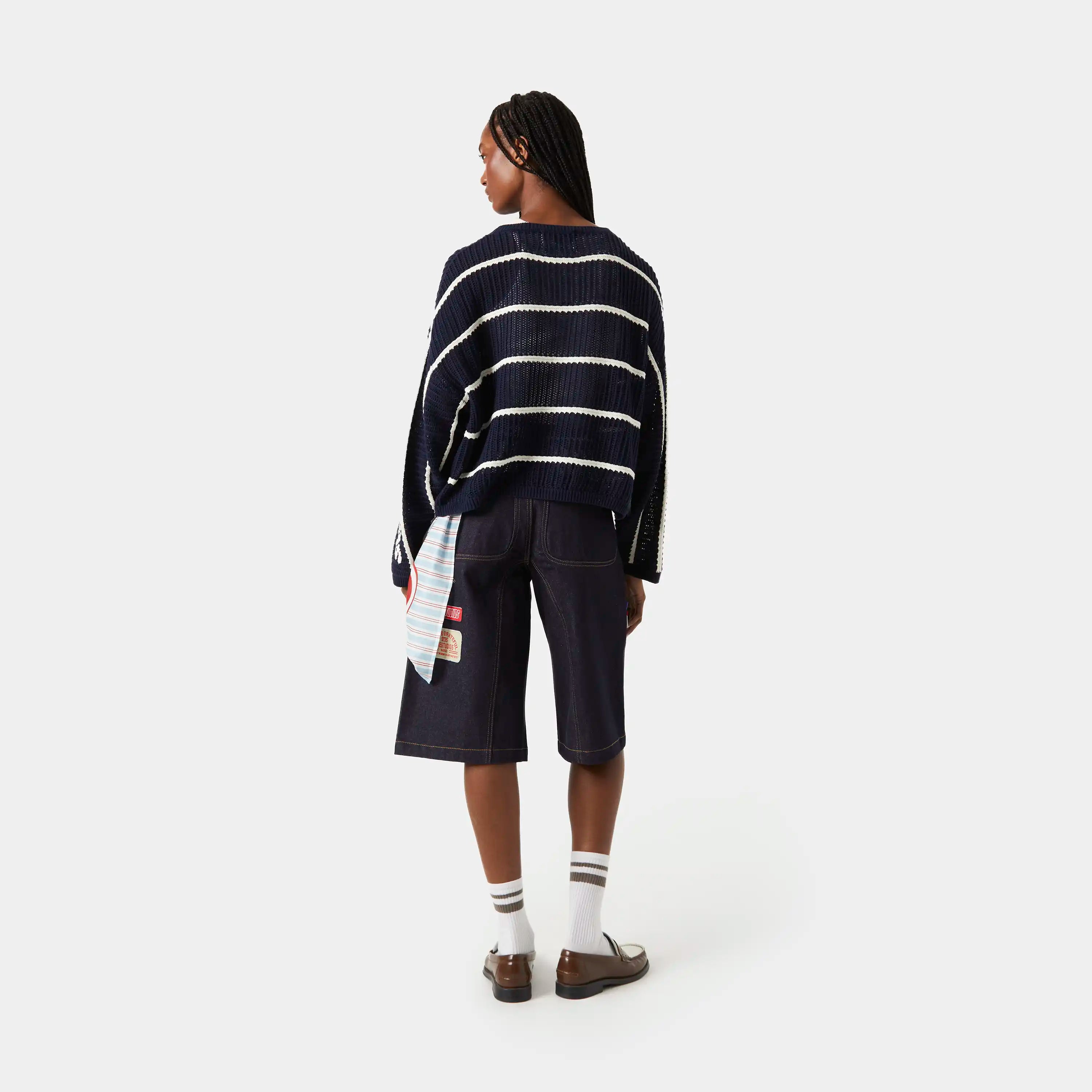 Alic Navy Knit Sweater