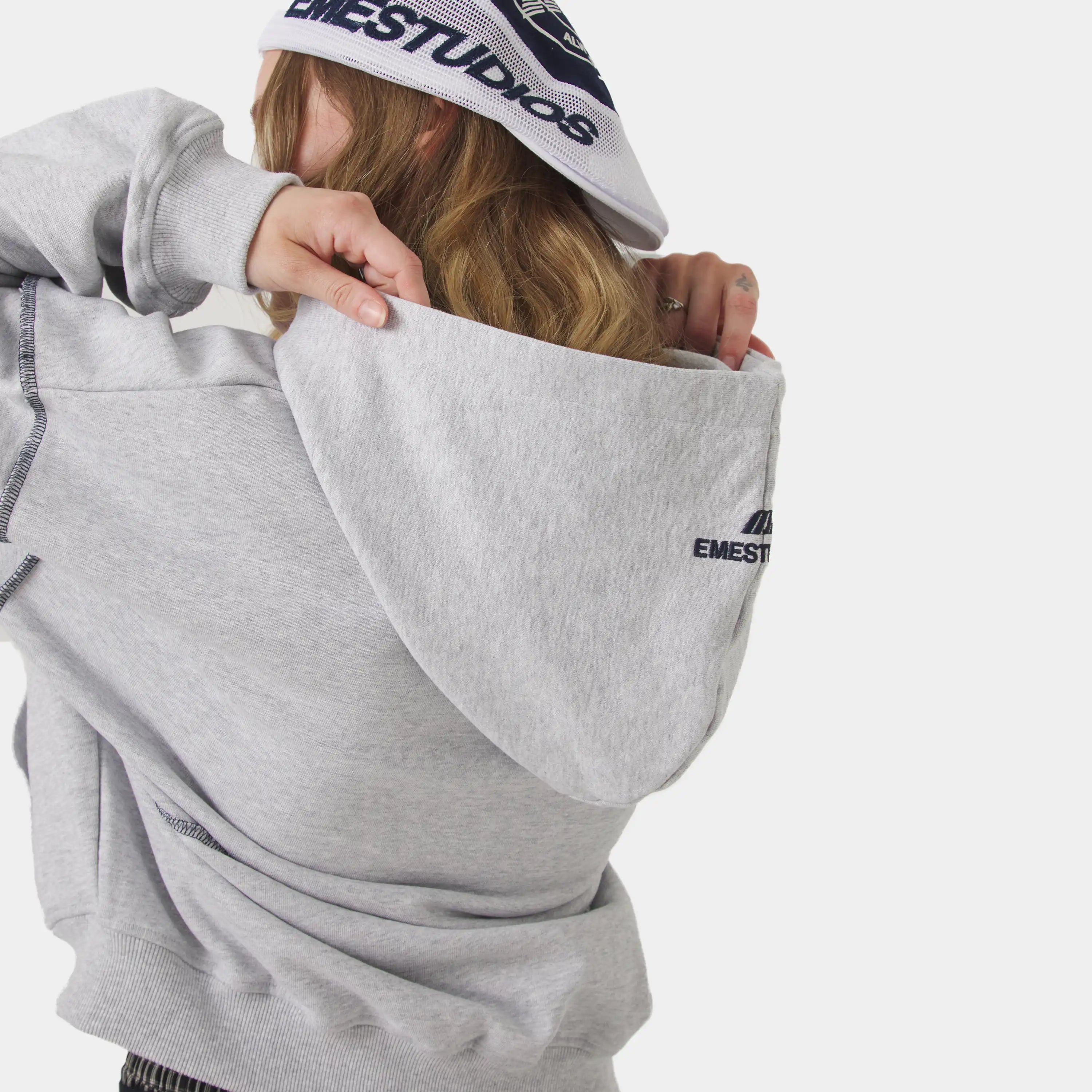 Capri Heather Grey Full Zip