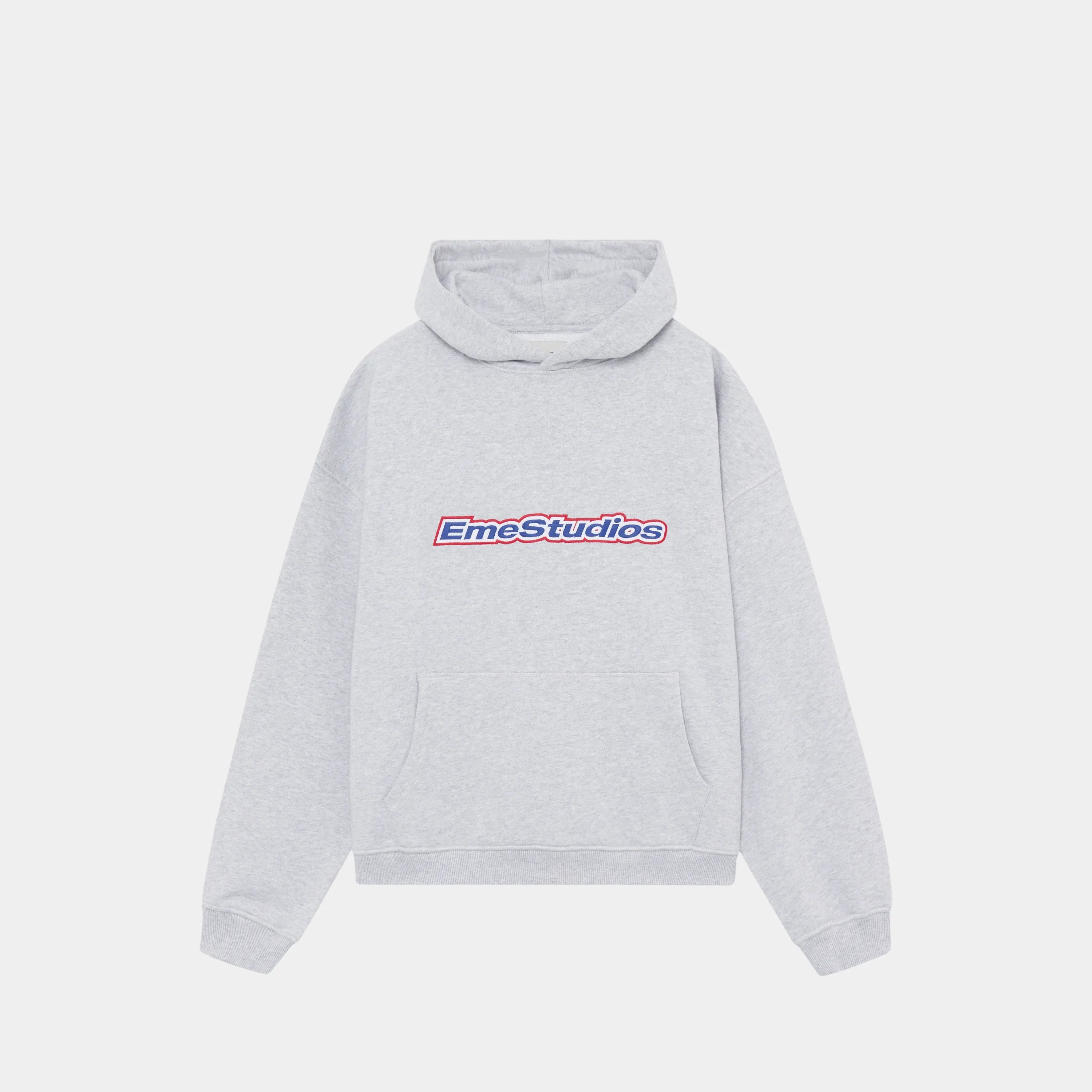 Box Heather Grey Oversized Hoodie